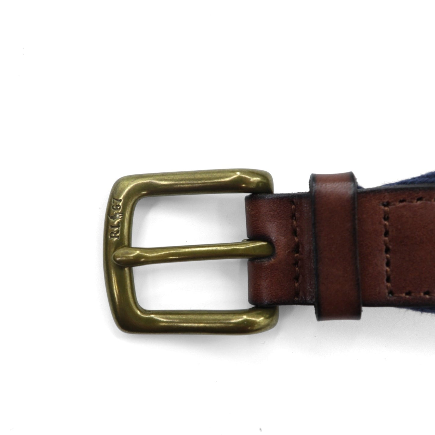 Polo Ralph Lauren  ウェブ ベルト ネイビー キャンバス ゴールド 真鍮 バックル