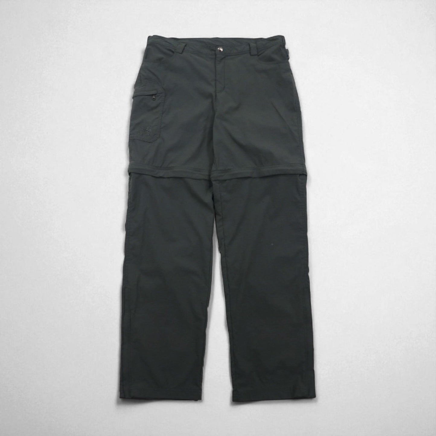 karrimor アウトドア 2WAY コンバーチブル カーゴパンツ ショートパンツ L グレー ナイロン 防水 ストレッチ