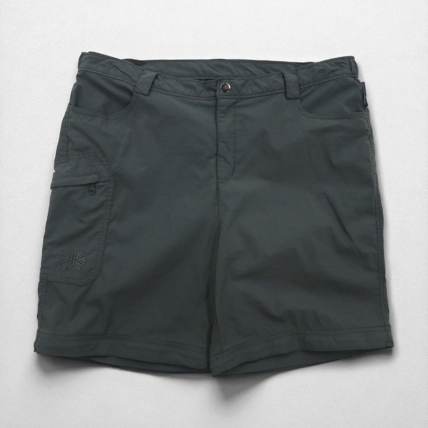 karrimor アウトドア 2WAY コンバーチブル カーゴパンツ ショートパンツ L グレー ナイロン 防水 ストレッチ