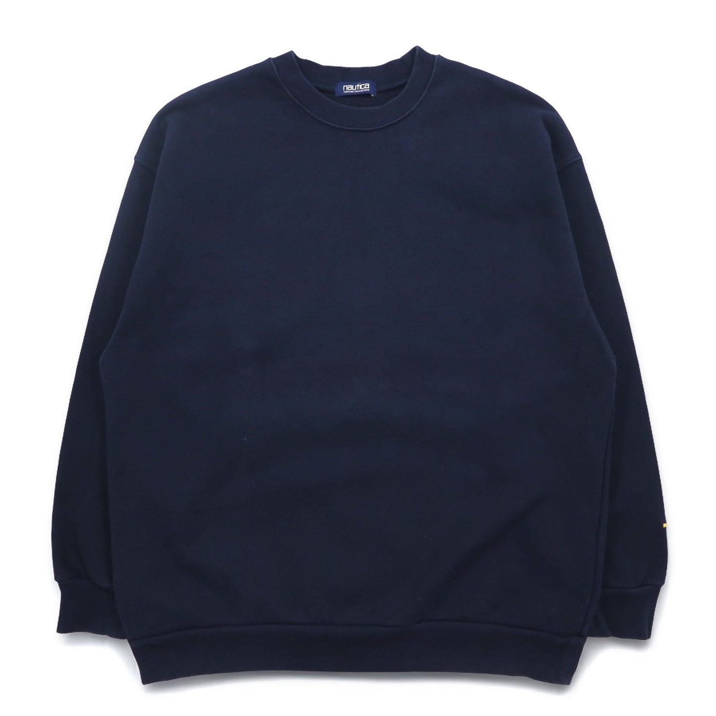Nautica Vintage Collection Oversized Basic Crew Sweatshirt, Size Small, Navy, Heavyweight, 213-1247