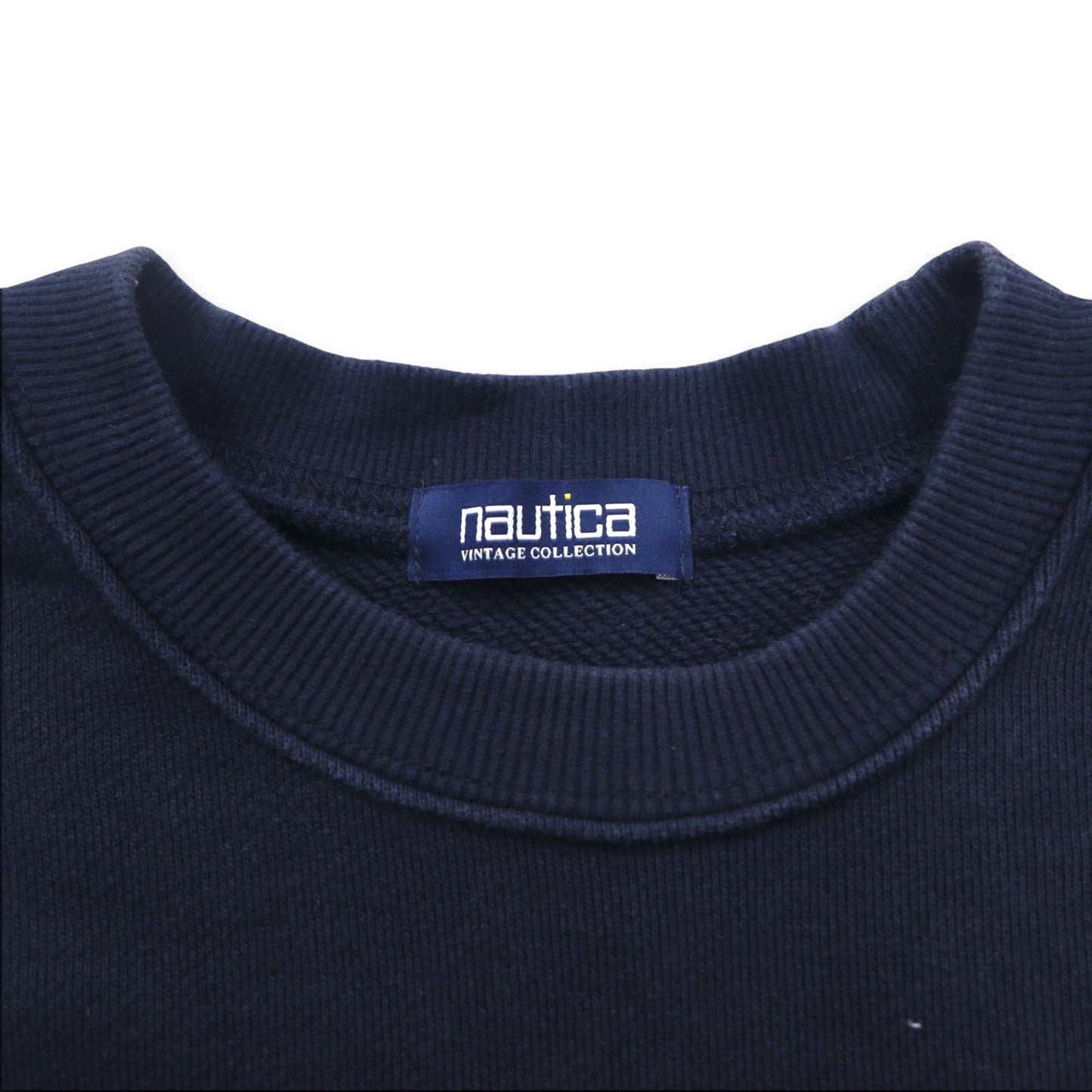 Nautica Vintage Collection Oversized Basic Crew Sweatshirt, Size Small, Navy, Heavyweight, 213-1247
