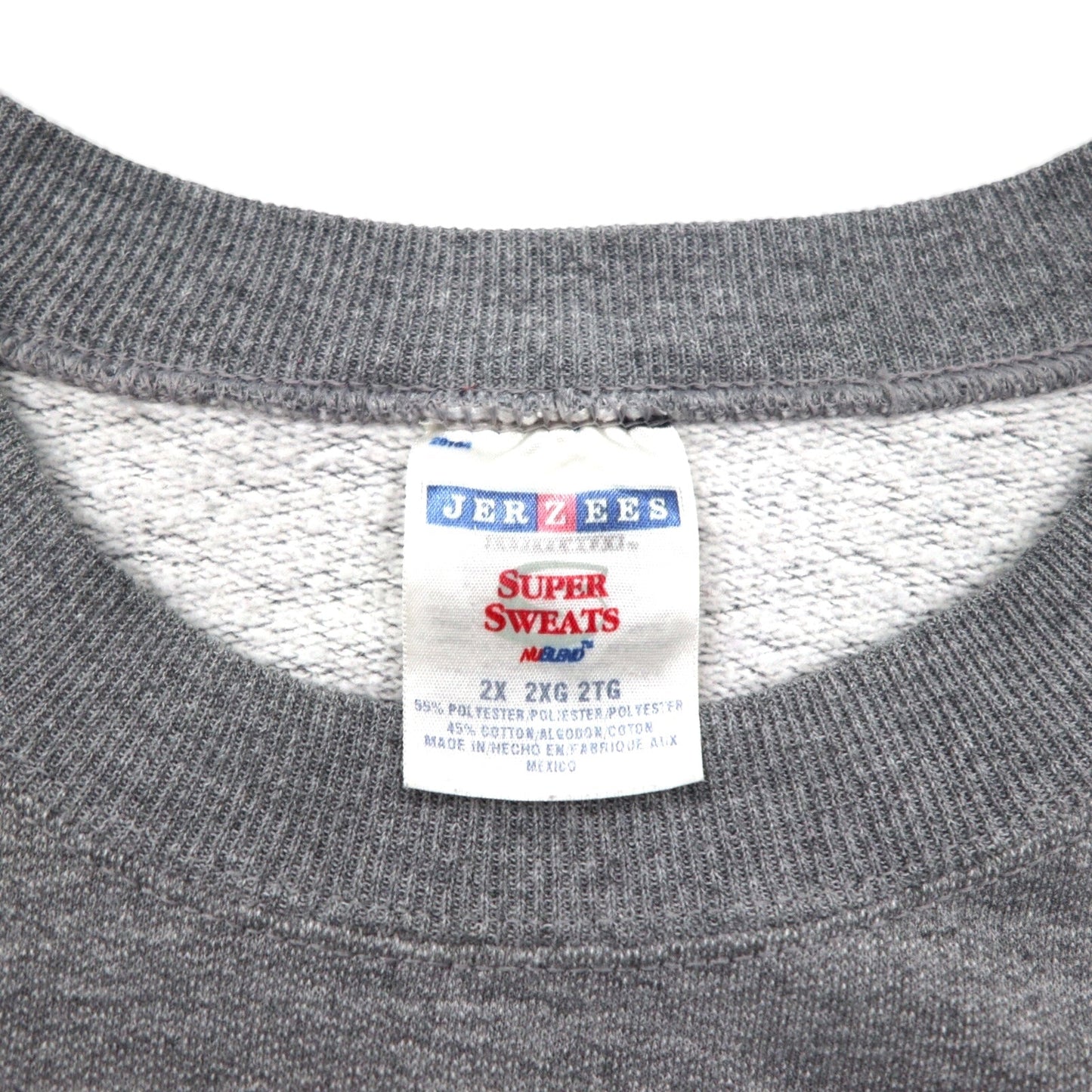 Vintage College Sweatshirt JERZEES カレッジプリント スウェット トレーナー 2XL グレー WOLVERINES