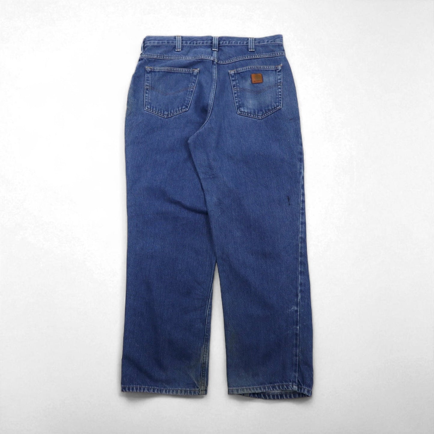 carhartt バギー リラックスフィット デニムパンツ ジーンズ L インディゴ テーパード 381ｰ83