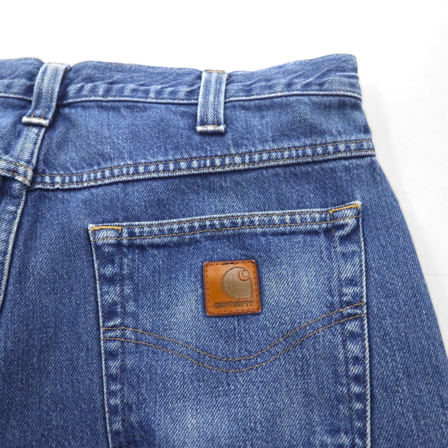 carhartt バギー リラックスフィット デニムパンツ ジーンズ L インディゴ テーパード 381ｰ83