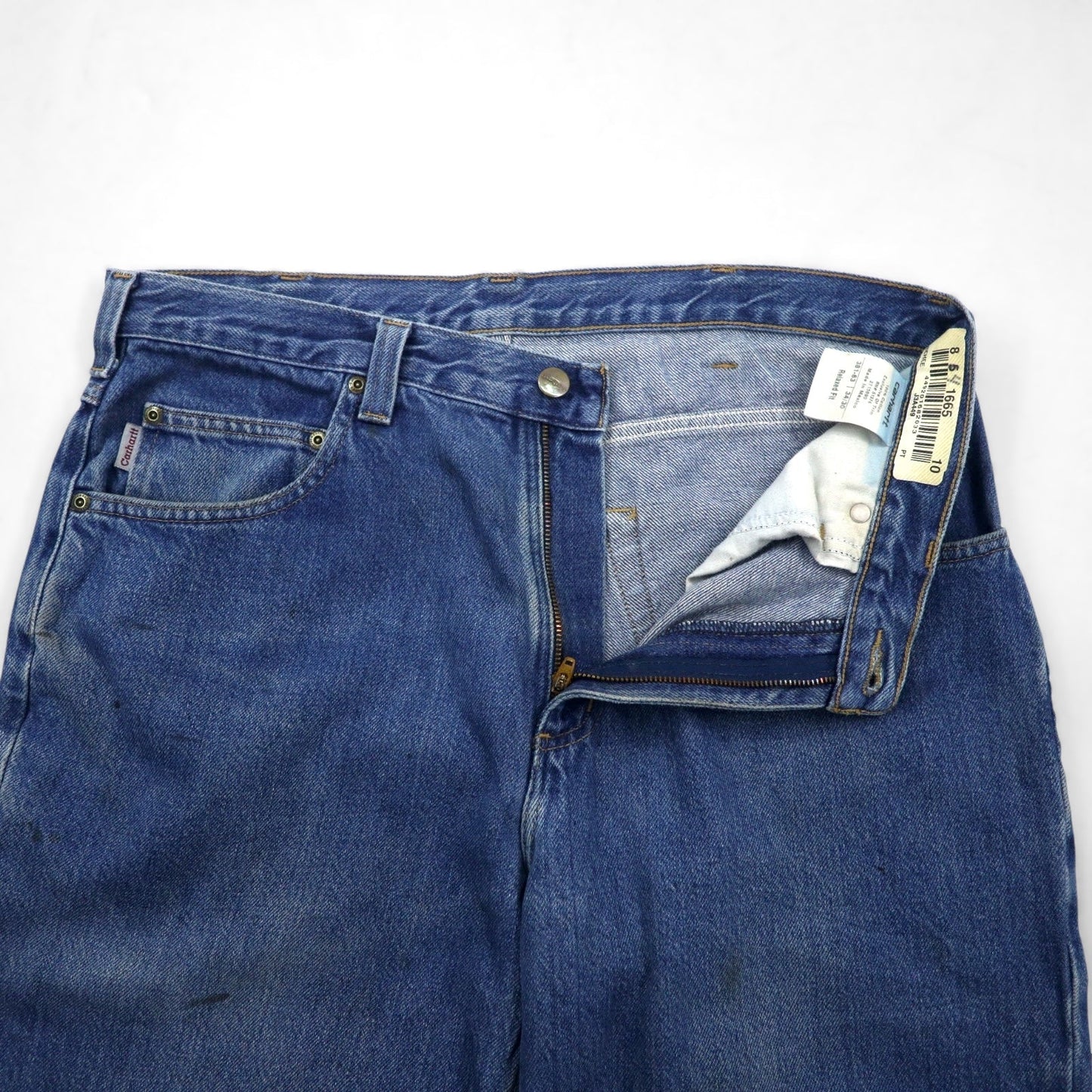 carhartt バギー リラックスフィット デニムパンツ ジーンズ L インディゴ テーパード 381ｰ83