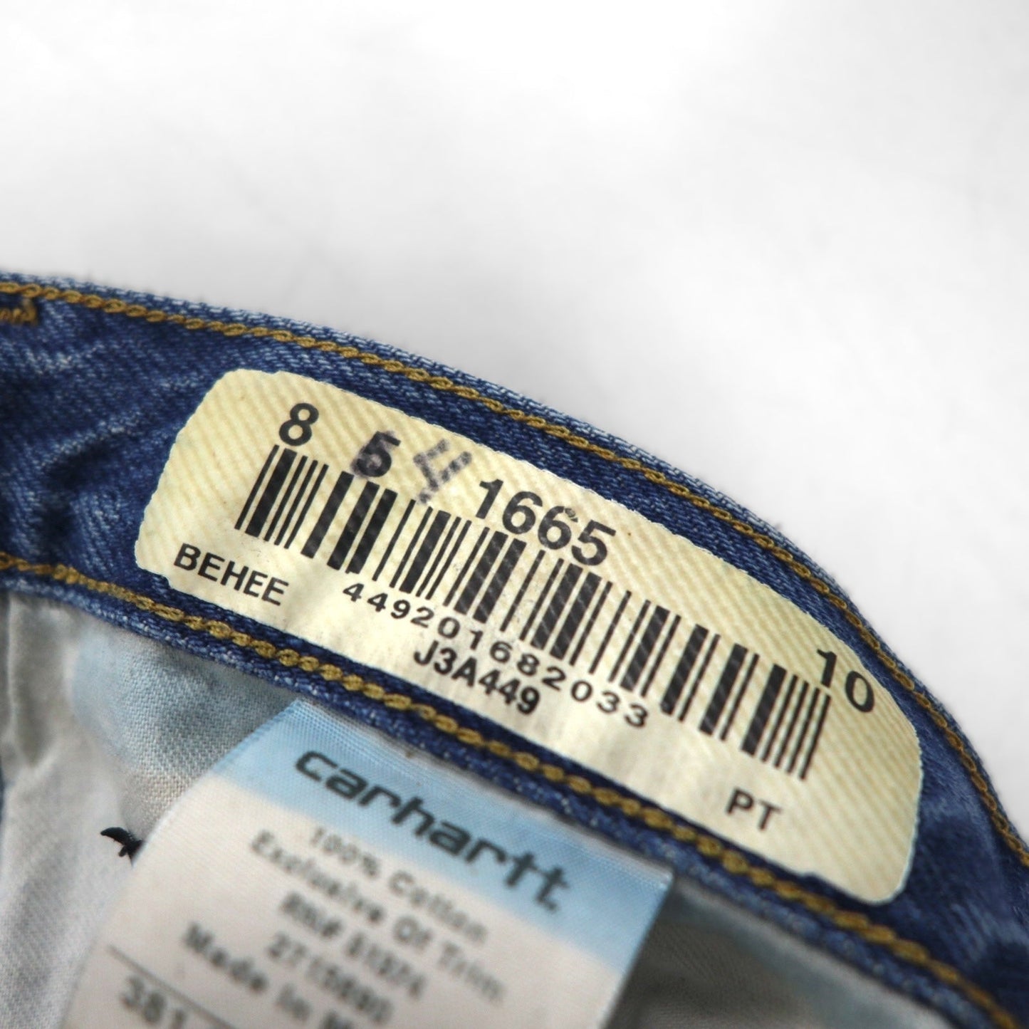 carhartt バギー リラックスフィット デニムパンツ ジーンズ L インディゴ テーパード 381ｰ83