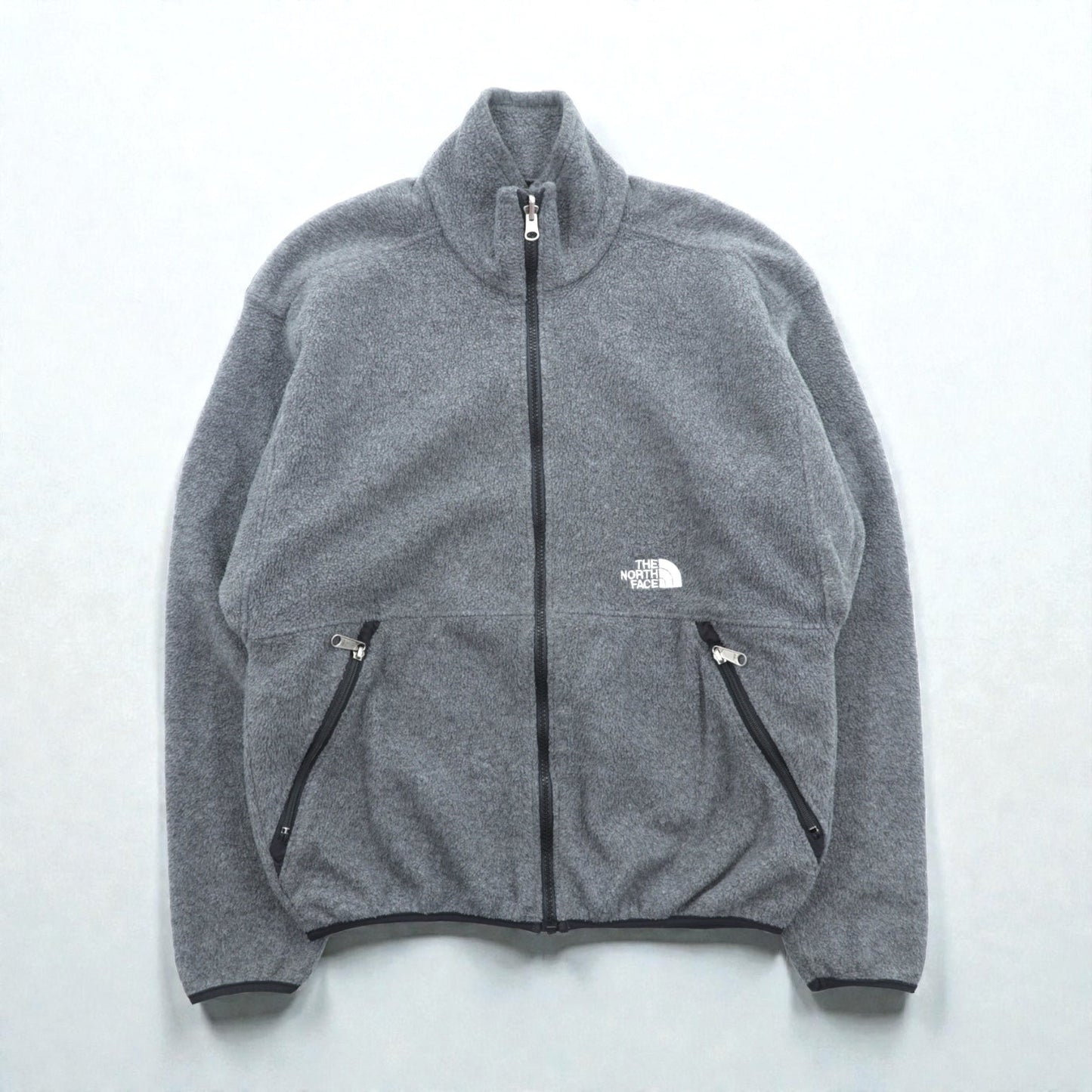 THE NORTH FACE 90年代 フルジップ フリースジャケット M グレー ベンチレーション