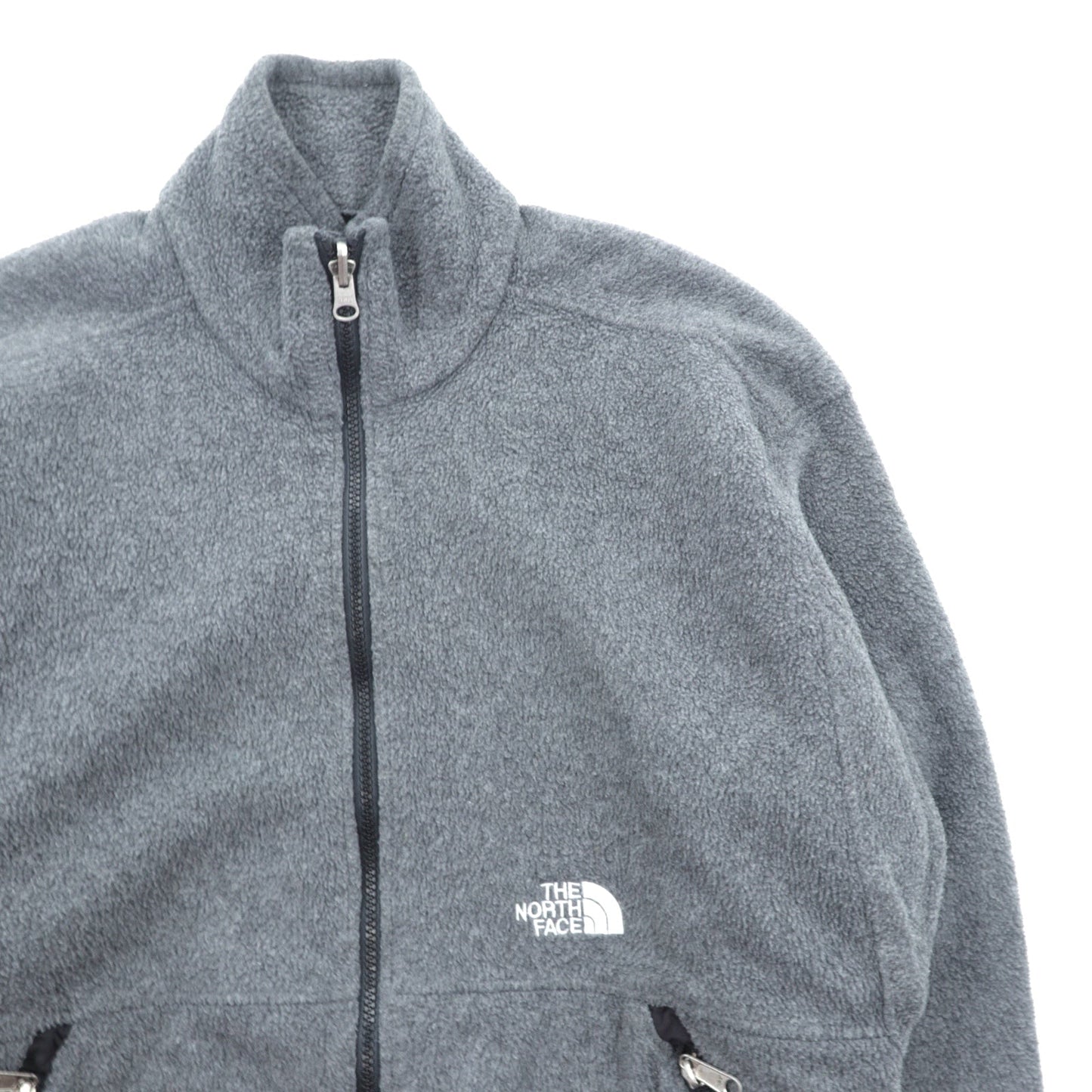 THE NORTH FACE 90年代 フルジップ フリースジャケット M グレー ベンチレーション