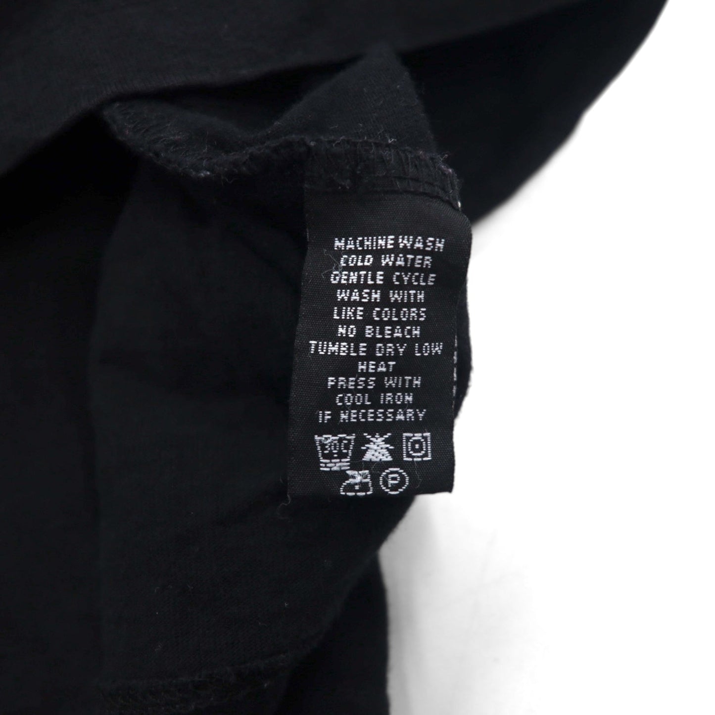 POLO JEANS CO. RALPH LAUREN 90s Line Design T-Shirt, Size XL, Black, One-Point Logo, Made in Peru