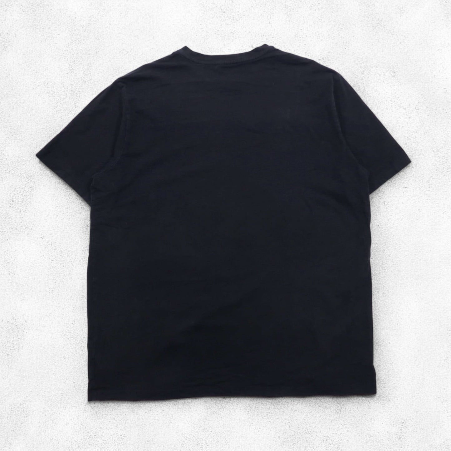 POLO JEANS CO. RALPH LAUREN 90s Line Design T-Shirt, Size XL, Black, One-Point Logo, Made in Peru