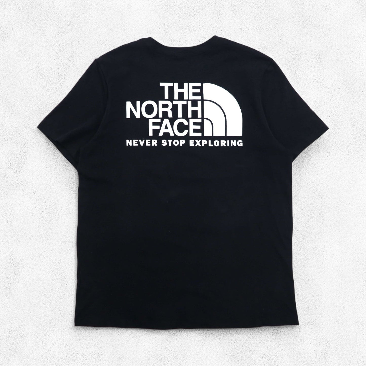 THE NORTH FACE Back Logo Print T-Shirt, Size L, Black, Cotton, US Standard