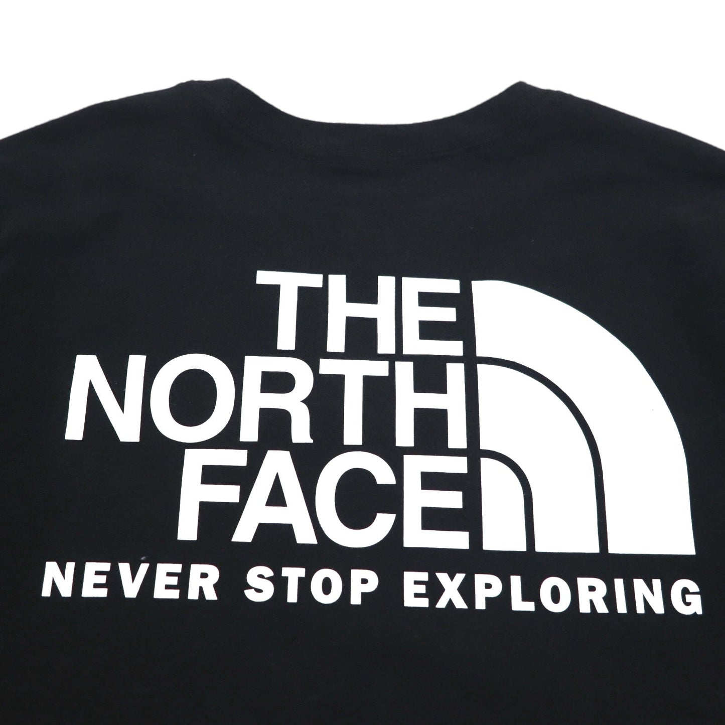 THE NORTH FACE Back Logo Print T-Shirt, Size L, Black, Cotton, US Standard