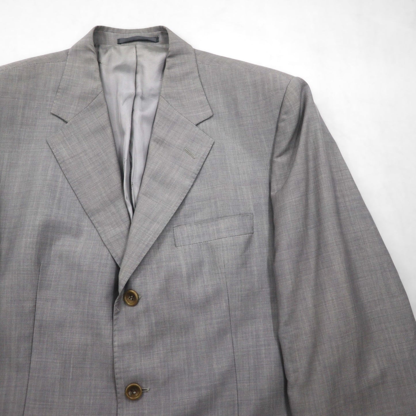 YVES SAINT LAURENT 90年代 テーラードジャケット 3B ブレザー XL ウール pour homme 子羊毛 モヘア混 Mario Zegna