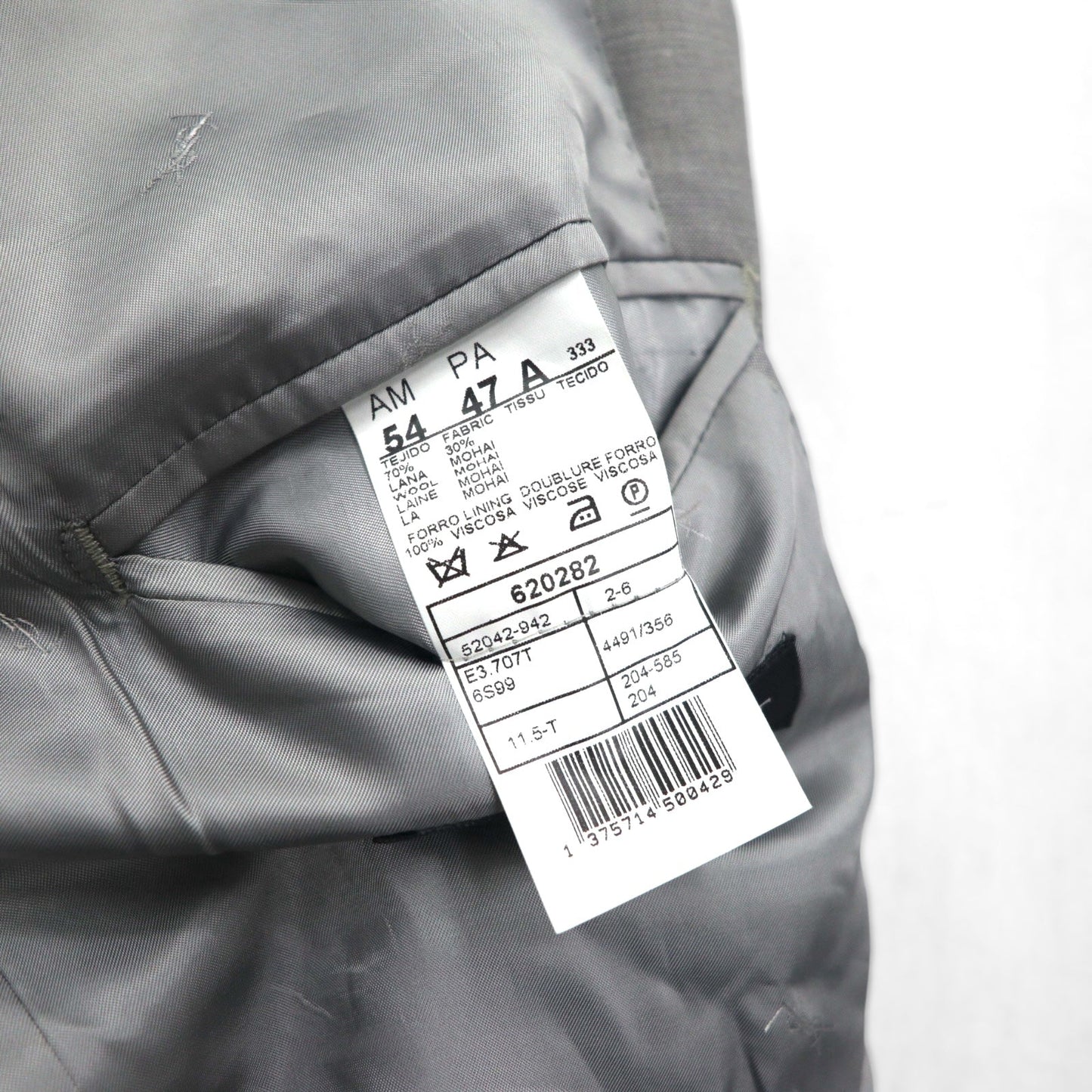 YVES SAINT LAURENT 90年代 テーラードジャケット 3B ブレザー XL ウール pour homme 子羊毛 モヘア混 Mario Zegna