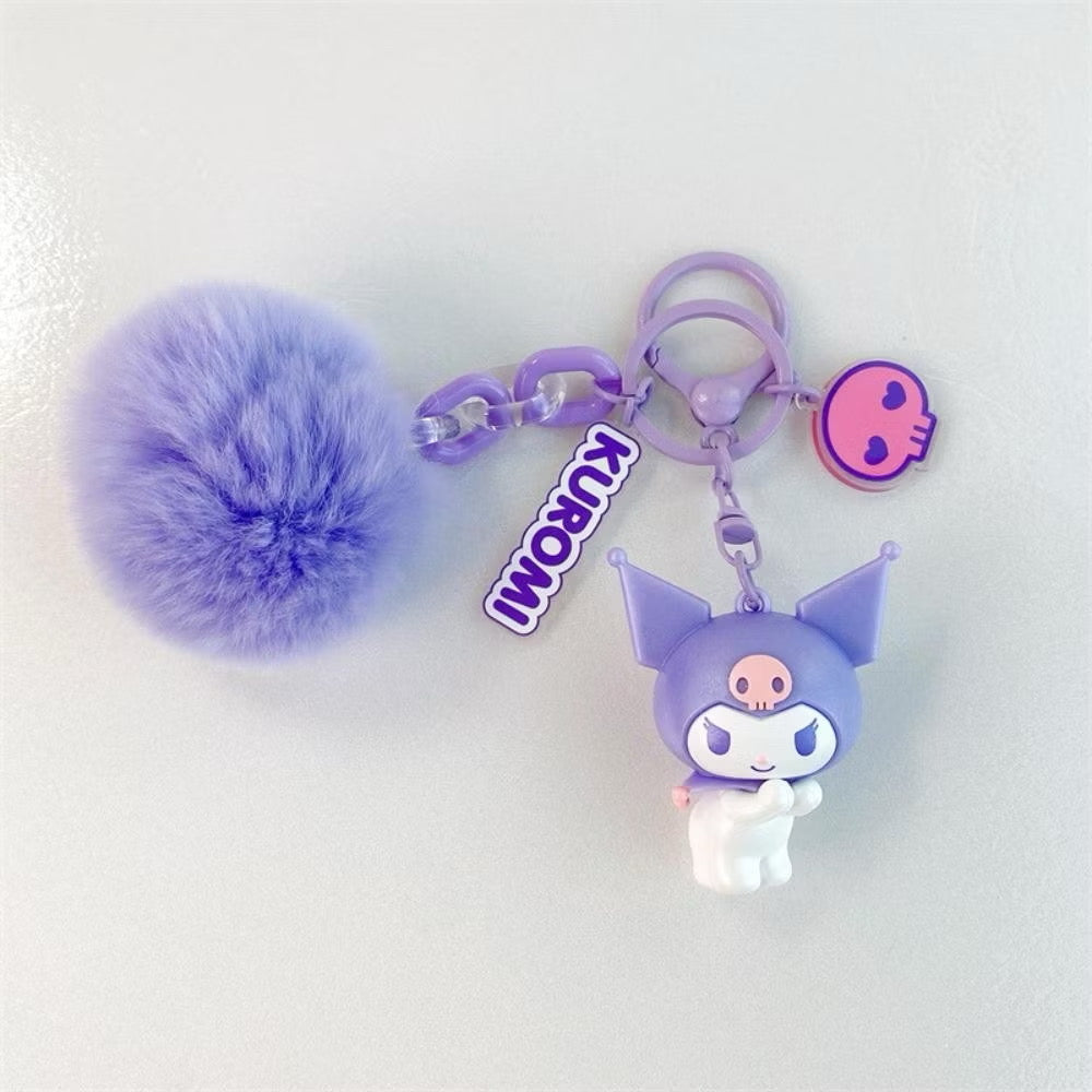 Sanrio Fur Keyring / サンリオファーキーホルダ