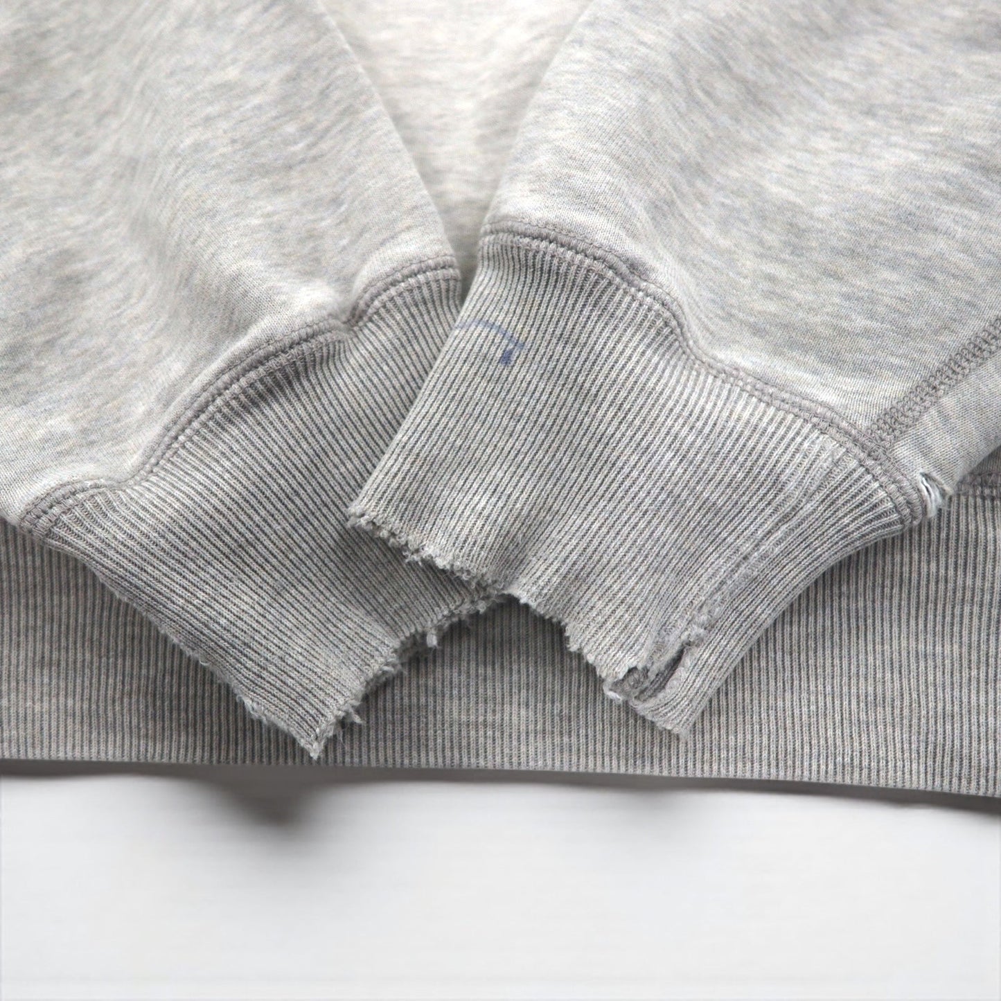 Polo Ralph Lauren 90年代 日本製 スウェット トレーナー L グレー コットン ダメージ加工