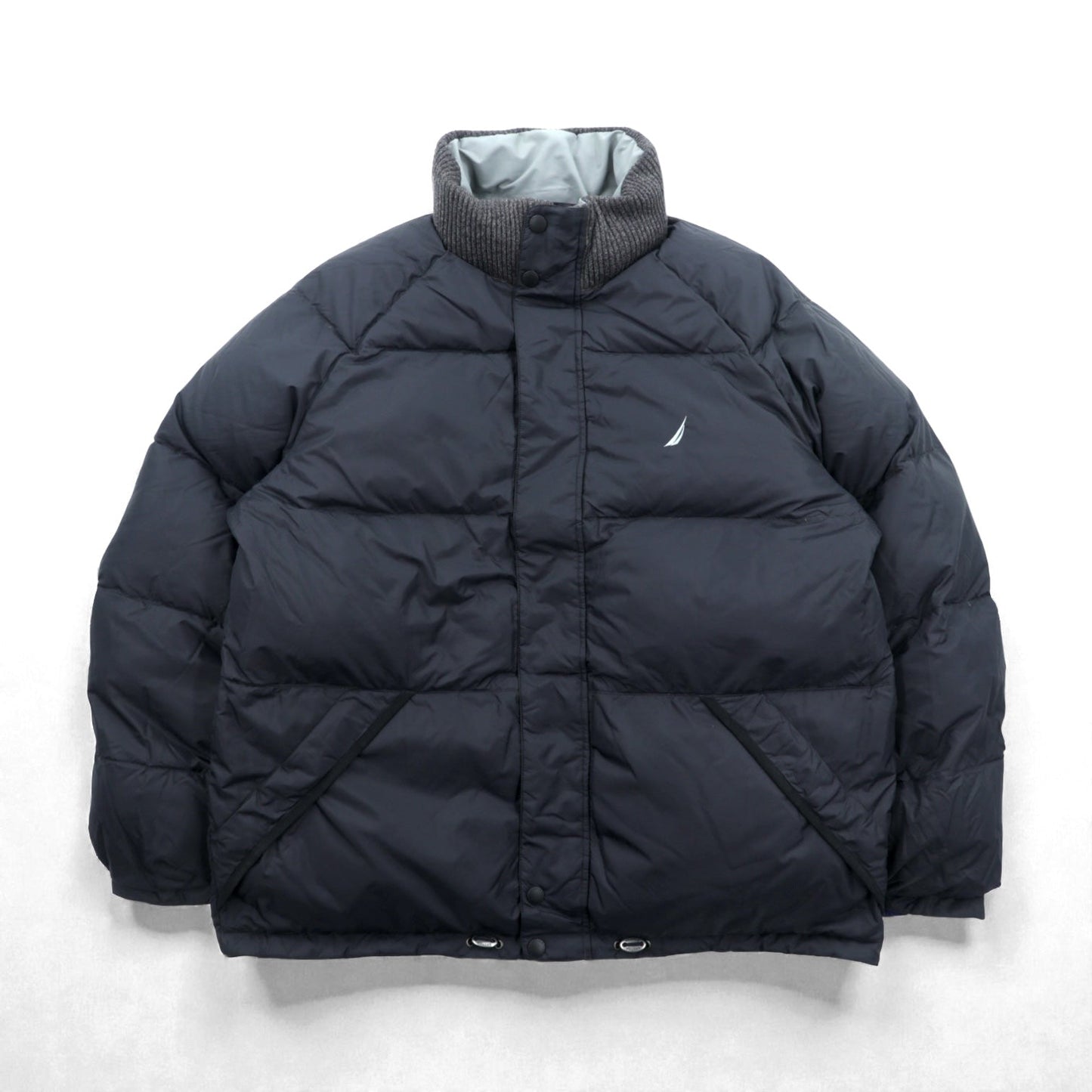 NAUTICA リバーシブル ボリューム ダウンジャケット 2XL マルチカラー ドローコード フード収納
