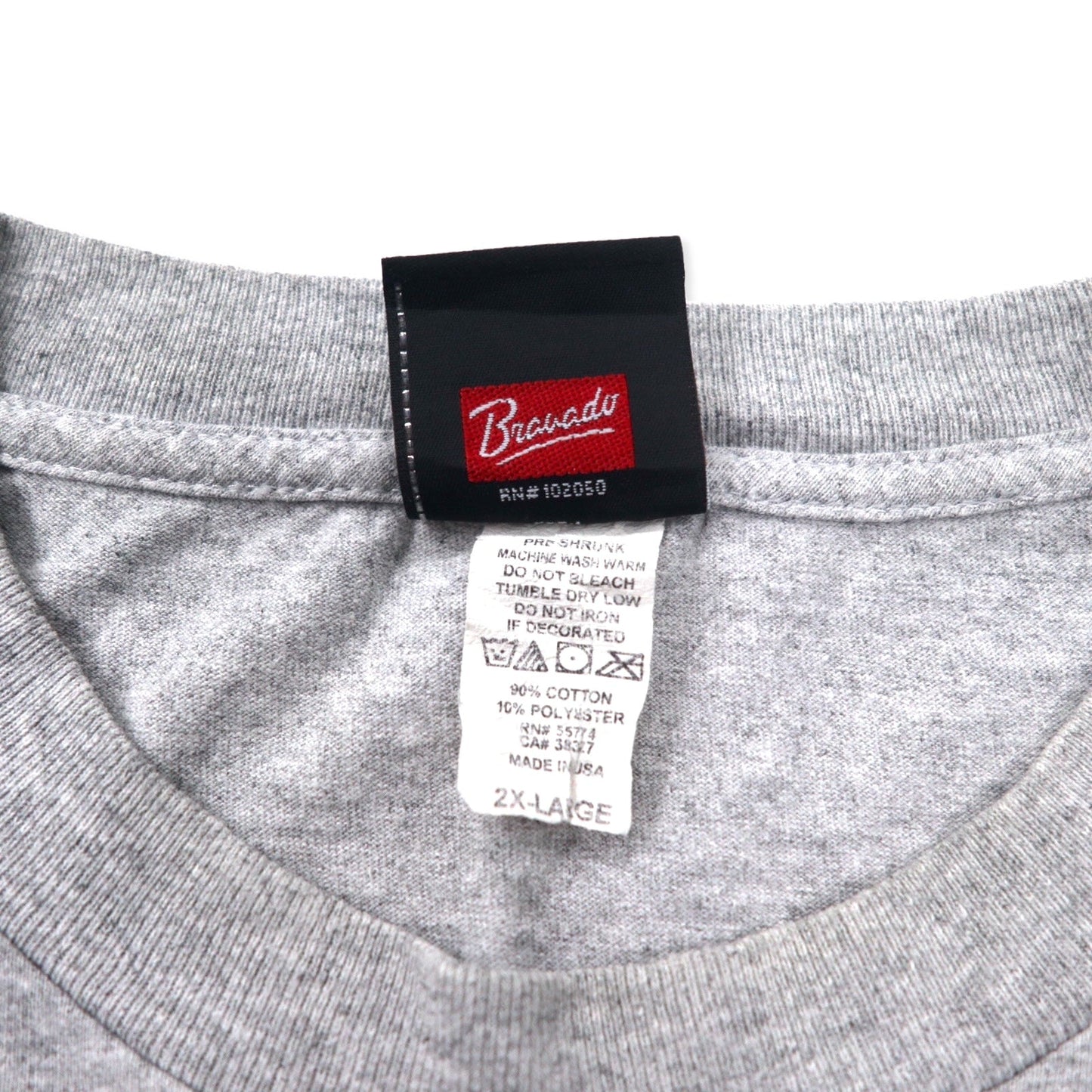 HARLEY DAVIDSON Made in USA Logo Print T-Shirt, Size 2XL, Gray Cotton, Leesburg-Florida