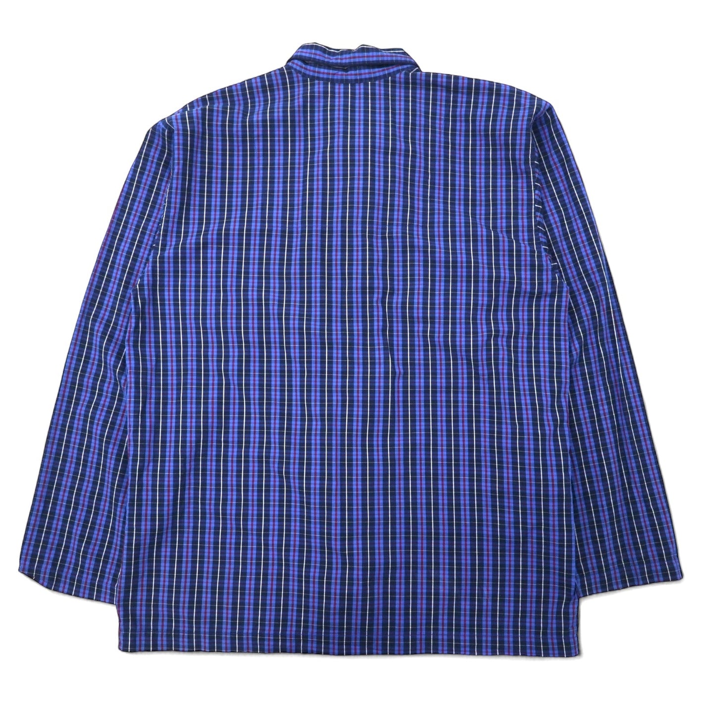 POLO RALPH LAUREN Box Pajama Shirt, Size M, Blue Check Cotton with Small Pony Embroidery