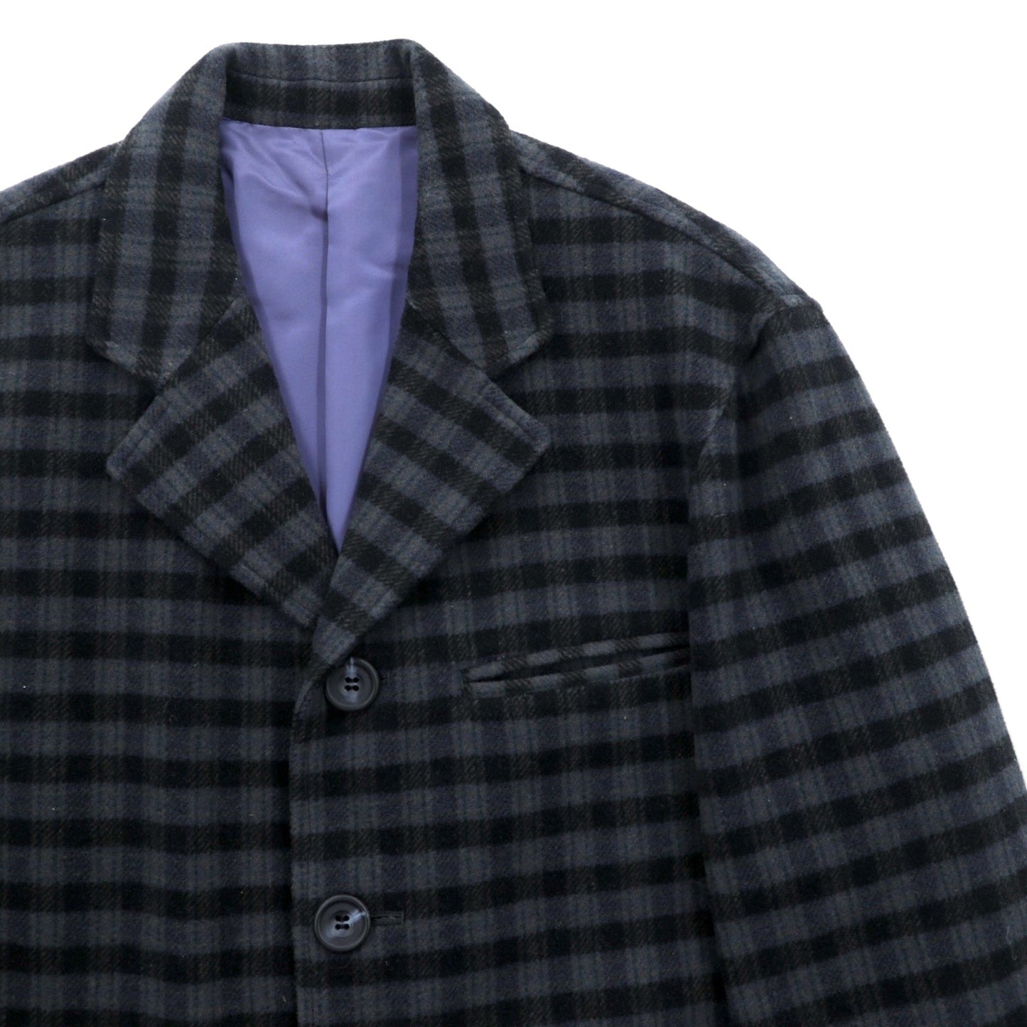 PAZZO 90年代 日本製 ヴィンテージ カシミア 4B テーラードジャケット ブレザー XL チェック Marcolana Wool and Cashmere