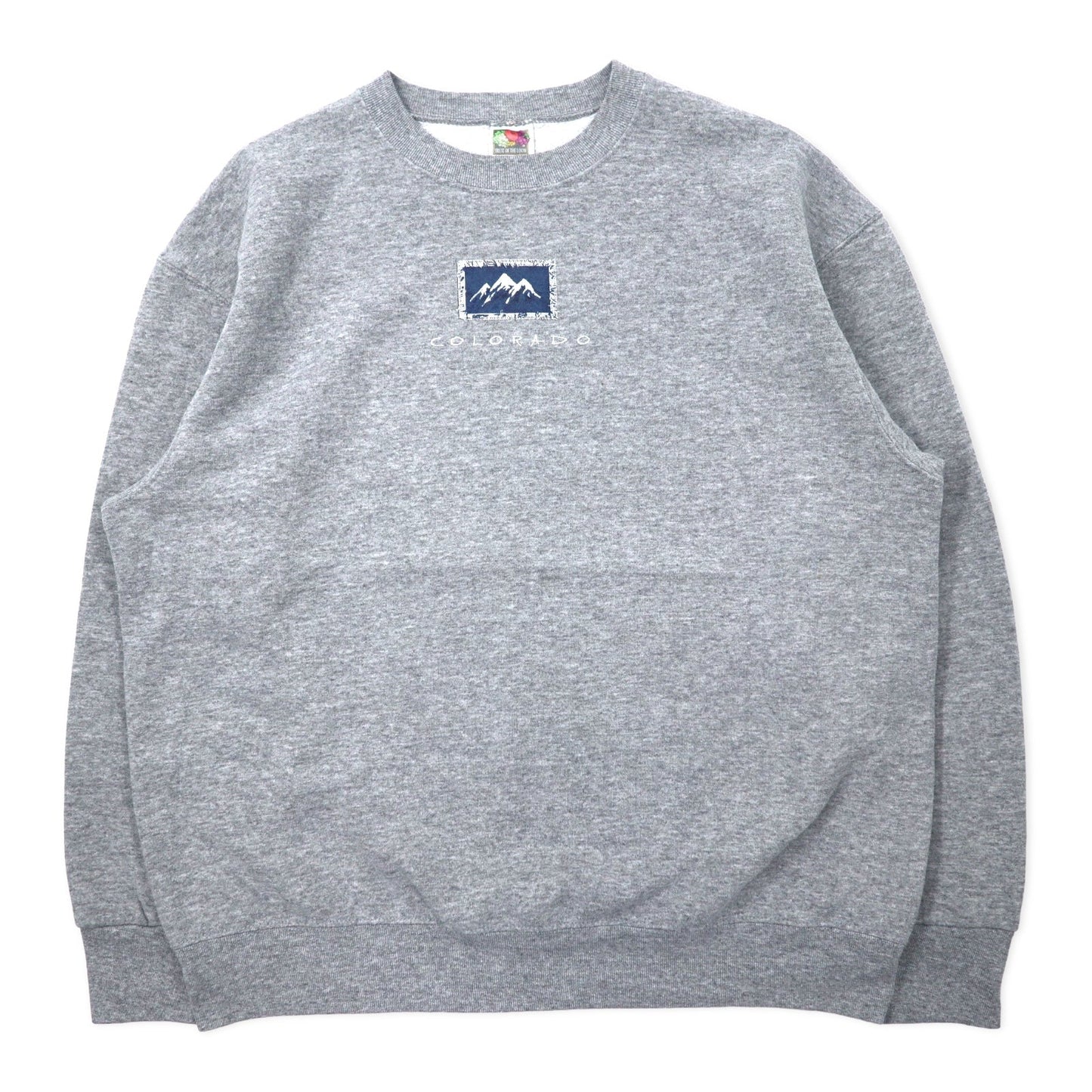 FRUIT OF THE LOOM プリント スウェット XL グレー コットン COLORADO メキシコ製