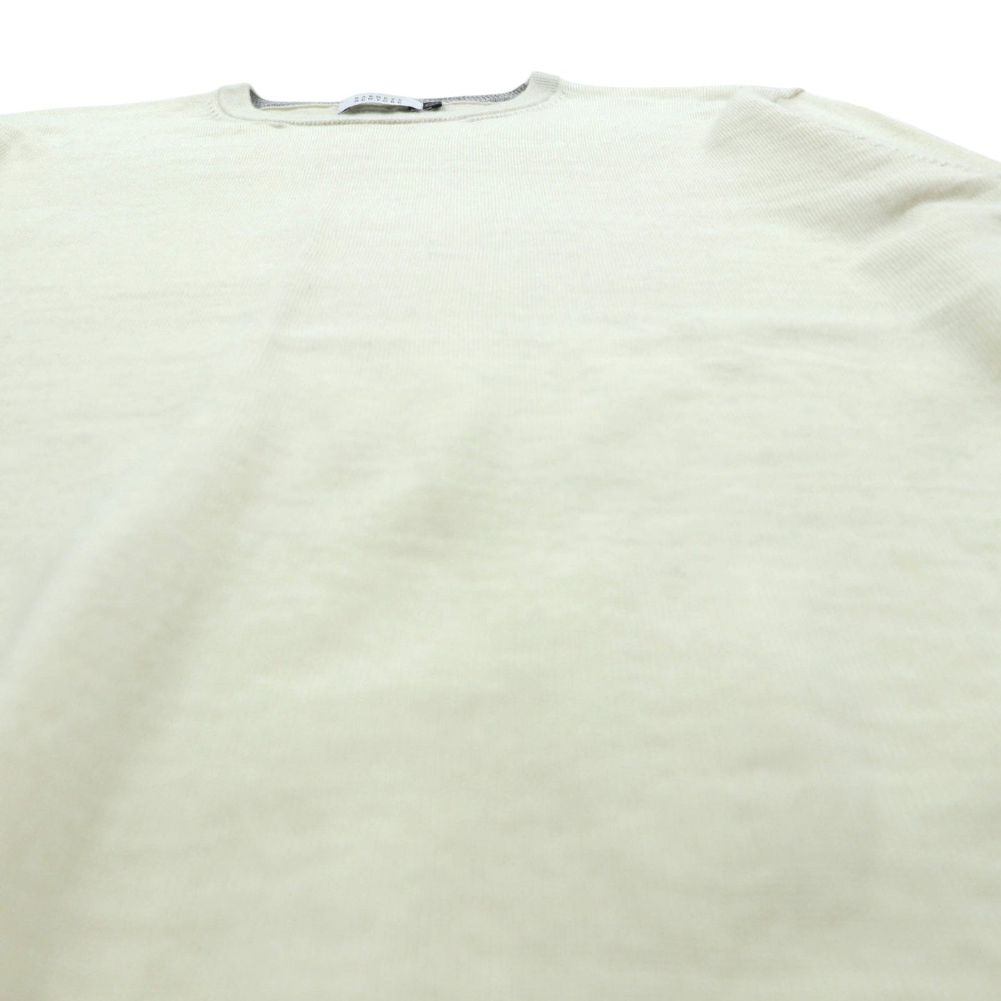 BARNEYS NEW YORK 日本製 ニット セーター L ホワイト ウール 23538519