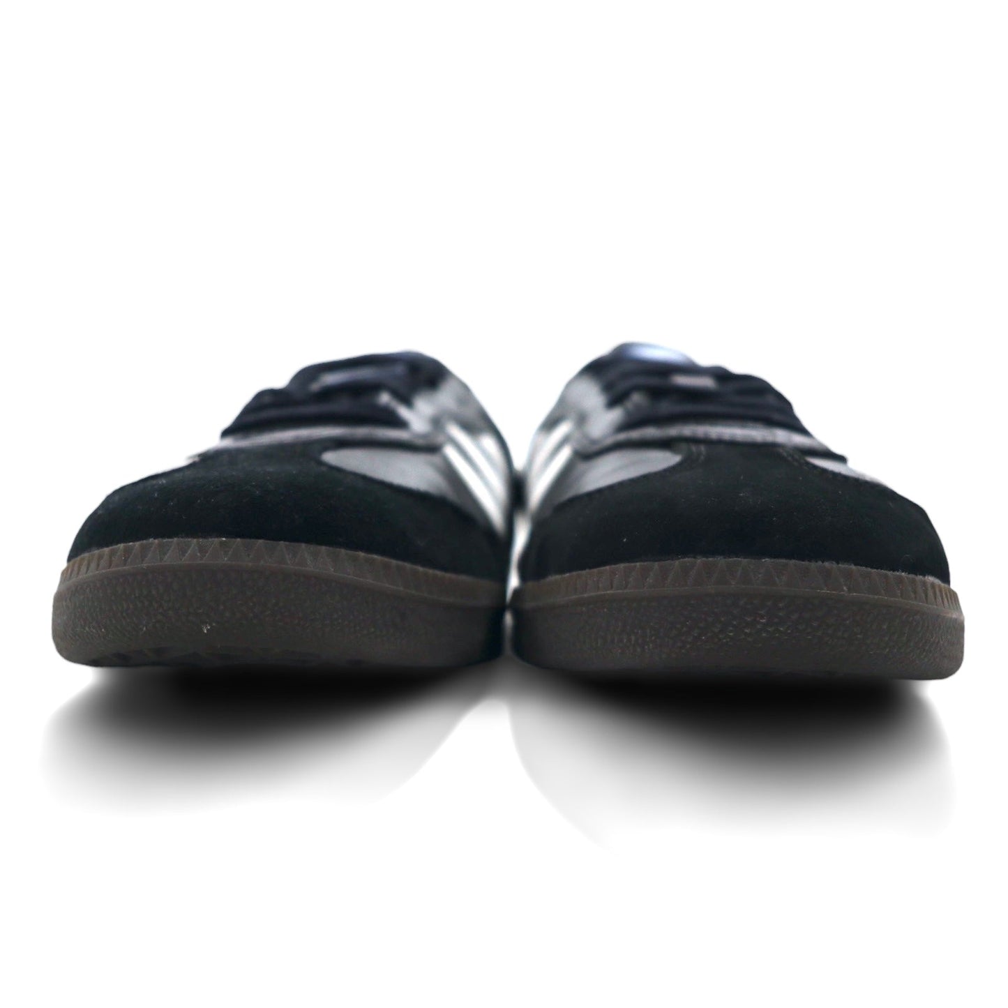 adidas Skateboarding Samba ADV Sneakers, Size 27cm, Core Black Leather with Gum Sole, GW3159