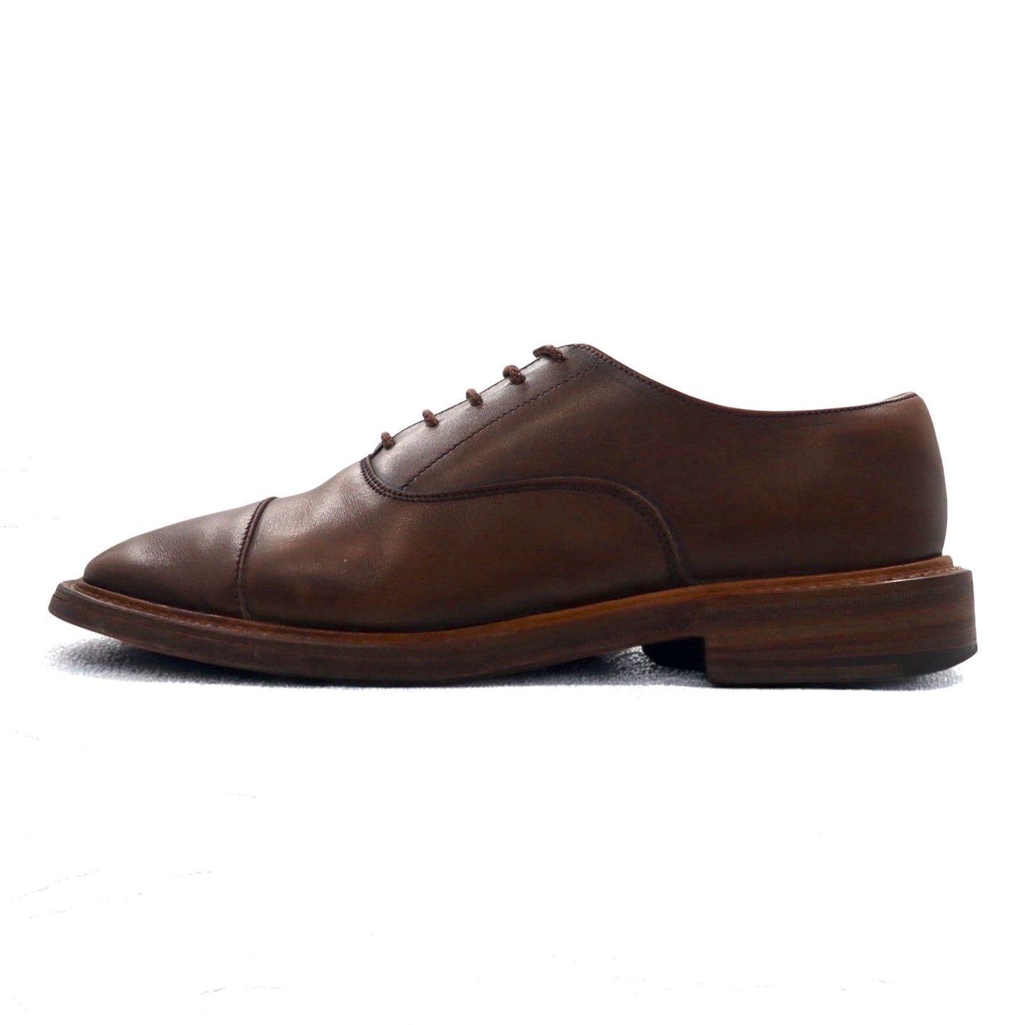 Tricker's × Margaret Howell イングランド製 ドレスシューズ 24.5-25cm ブラウン レザー グッドイヤーウェルト製法 ストレートチップ 6395