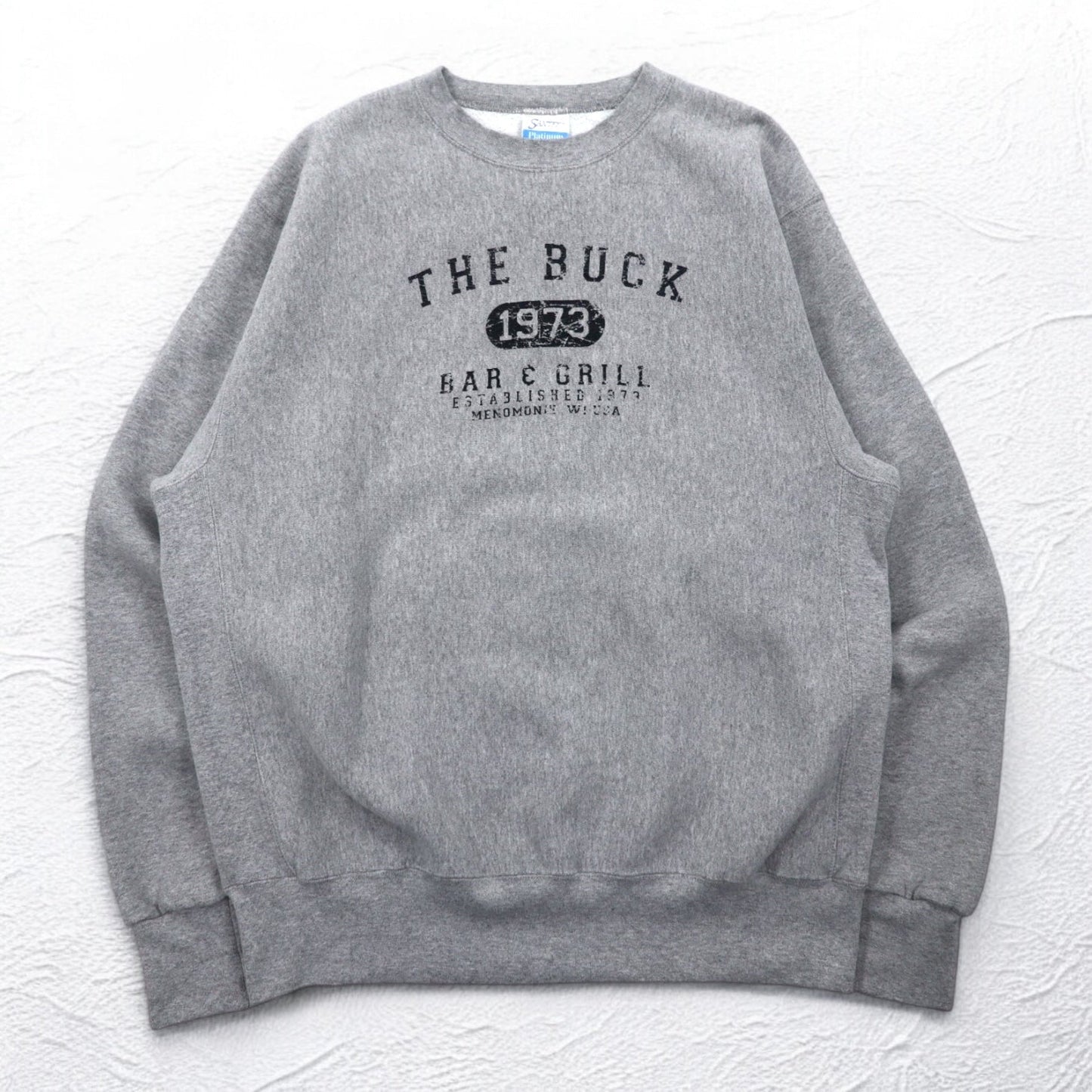 USA製 90年代 SANTEE PLATINUM リバースウィーブ スウェット XL グレー THE BUCK