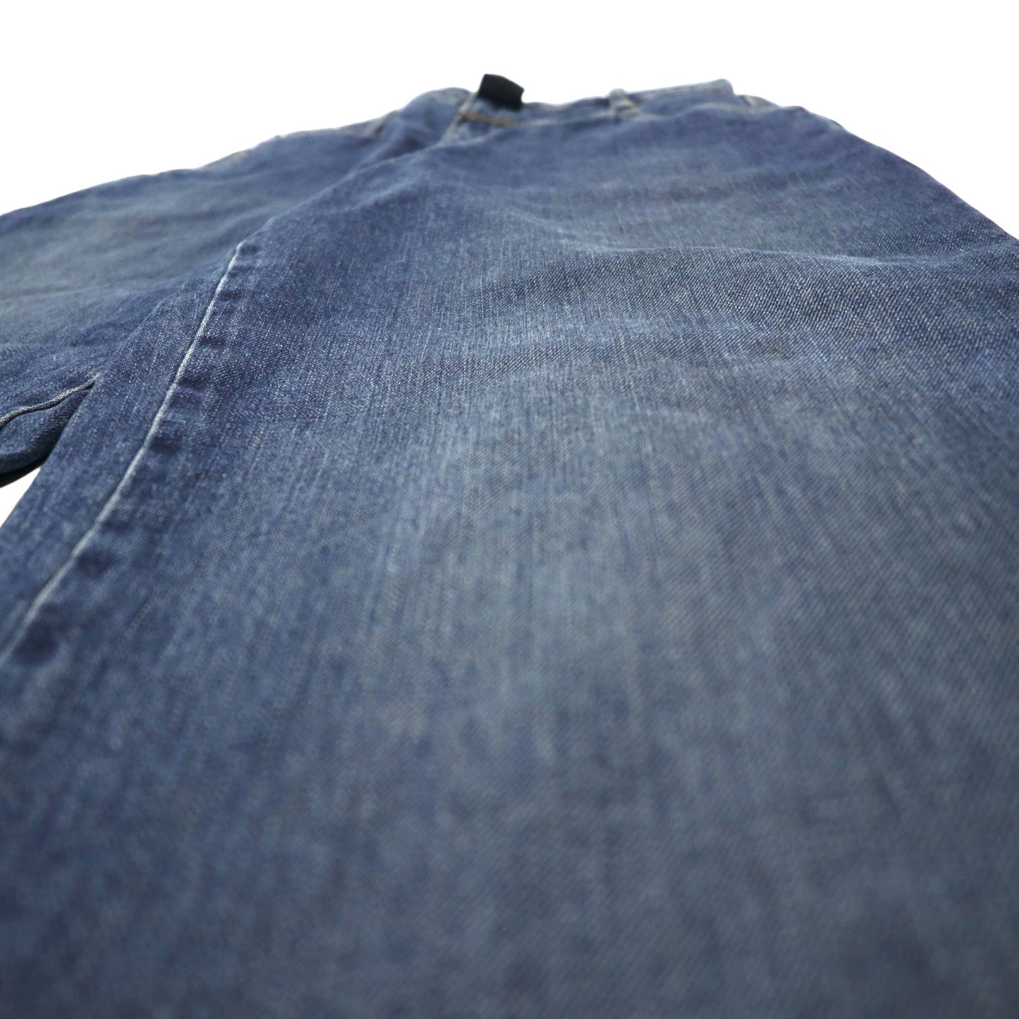 MARITHE FRANCOIS GIRBAUD Baggy Tapered Denim Pants, Size S, Blue, Cotton, Zipper Fly, Made in Japan