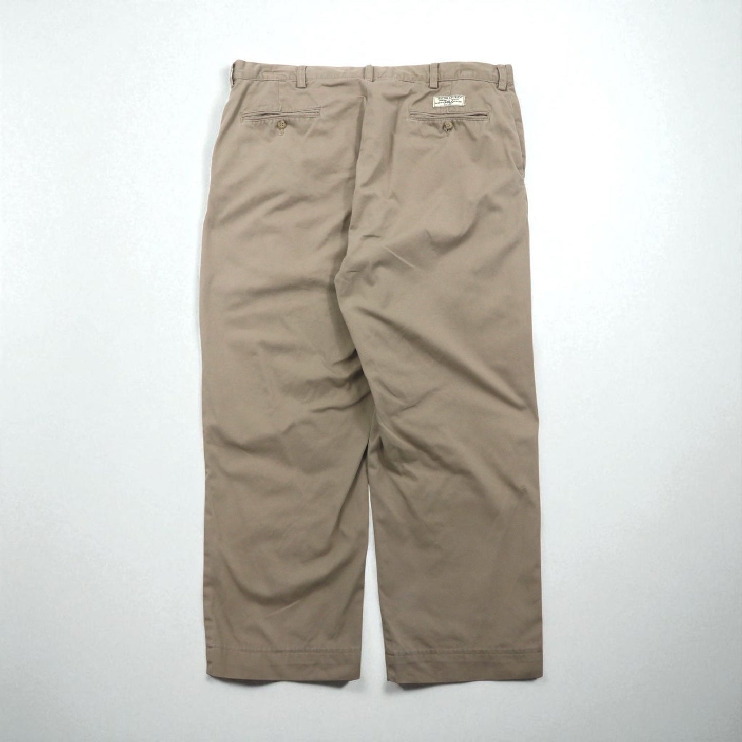 Polo Ralph Lauren 90年代 ポロチノ ワイド テーパード チノパンツ XL ベージュ CLASSIC POLO CHINO