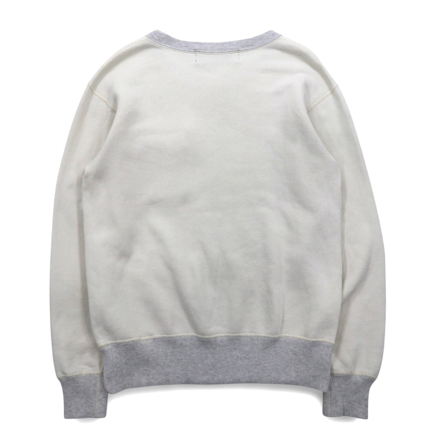 FAT Crew Neck Sweatshirt, Size M, Off-White and Gray, USARMY, Flap Pocket