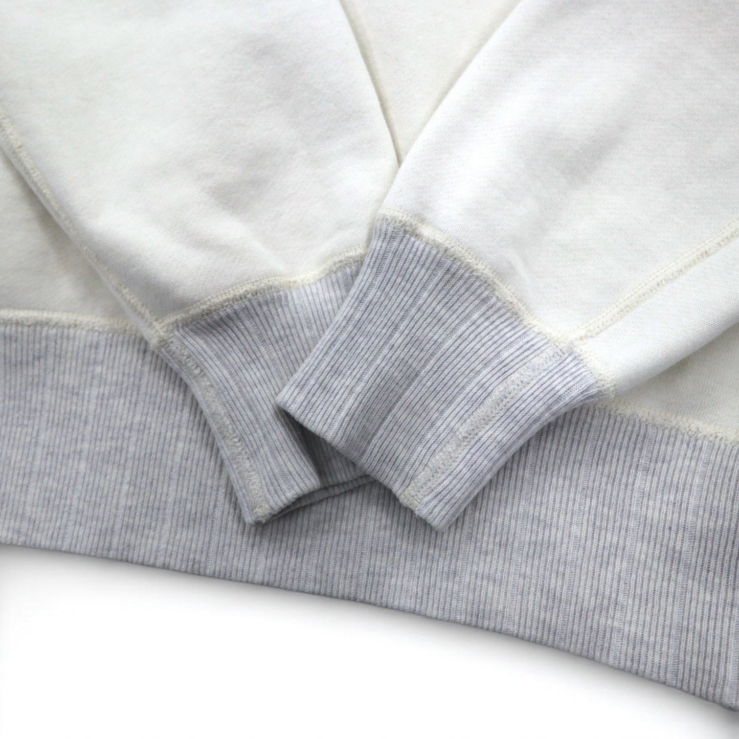 FAT Crew Neck Sweatshirt, Size M, Off-White and Gray, USARMY, Flap Pocket