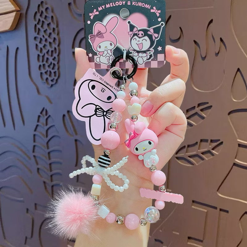 Sanrio Ribbon Pearl Keyrings / サンリオリボンパールキーリング