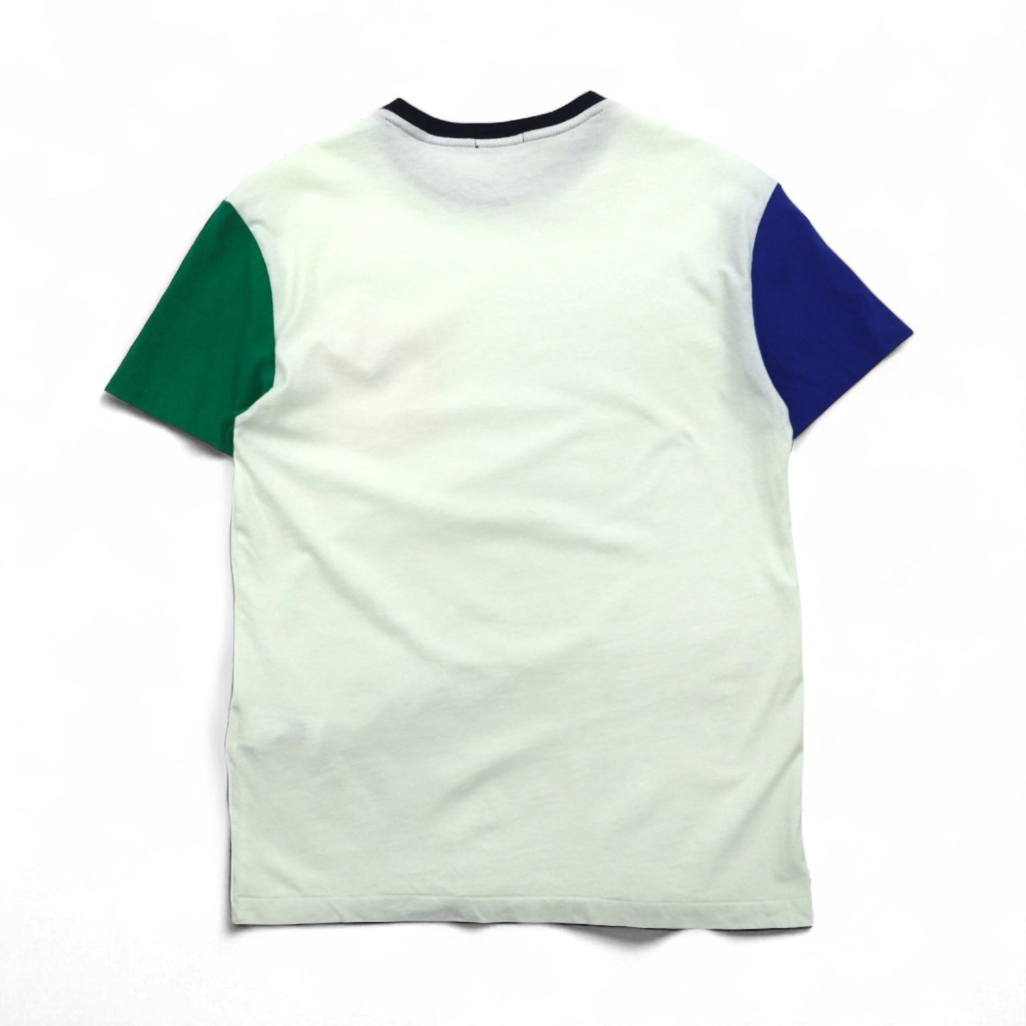 POLO RALPH LAUREN Colorblock Pocket T-Shirt, Medium, White, Small Pony Embroidery
