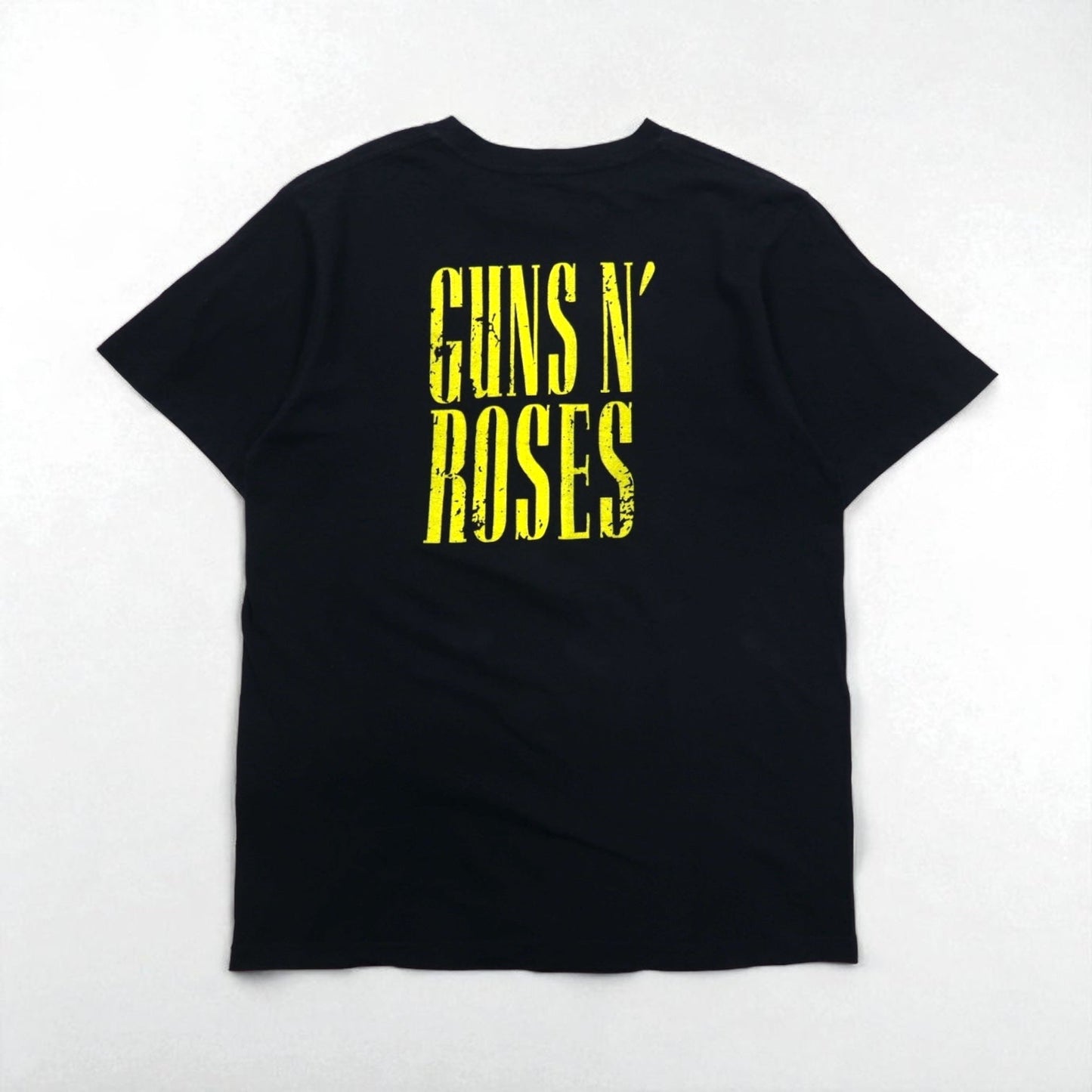 GUNS N' ROSES Made in Europe Rock Band T-Shirt, Size M, Black, Cotton, Double-Sided Print, Cool Tee