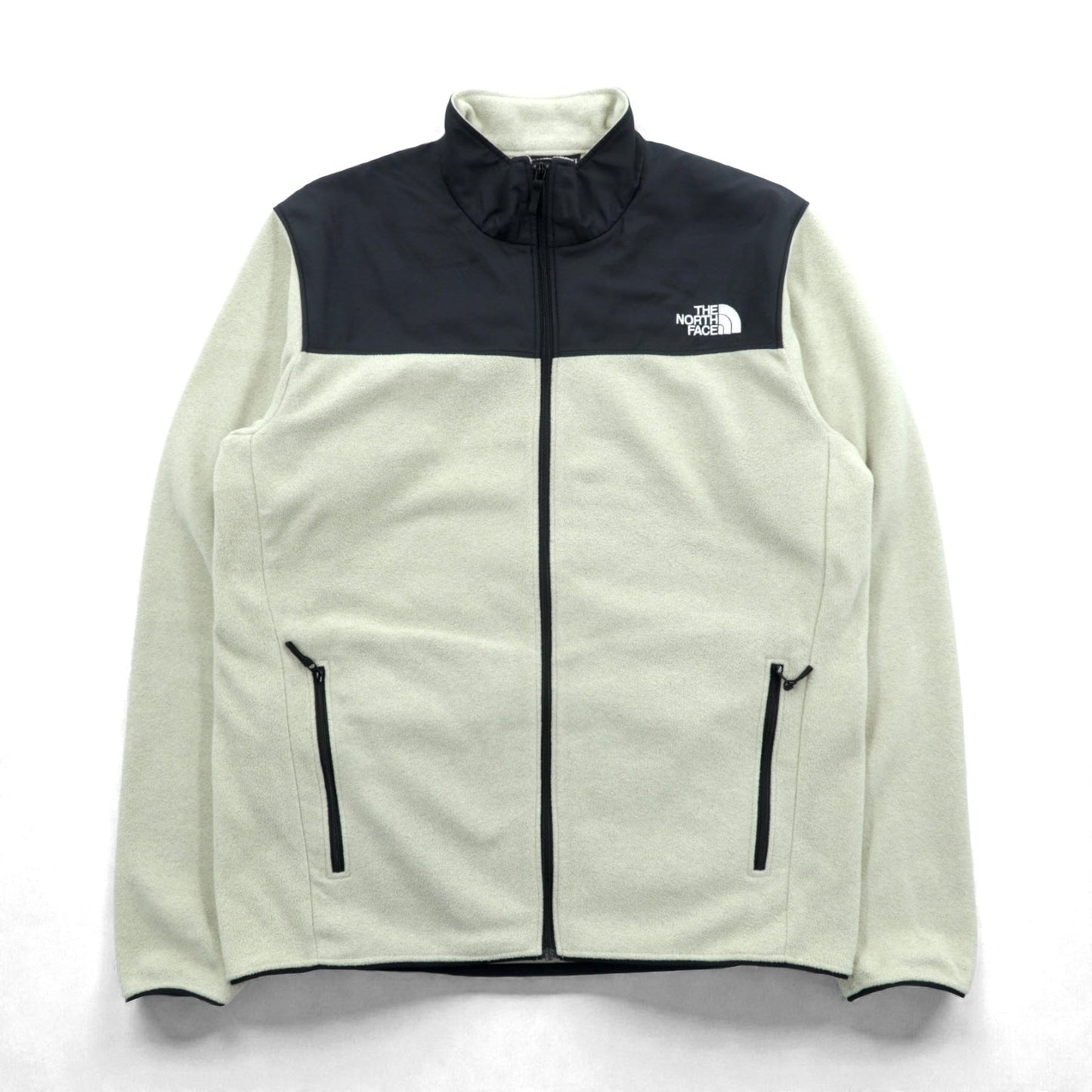 THE NORTH FACE マウンテン バーサ マイクロ フリースジャケット XL ベージュ ナイロン切替 ブラック NL72304
