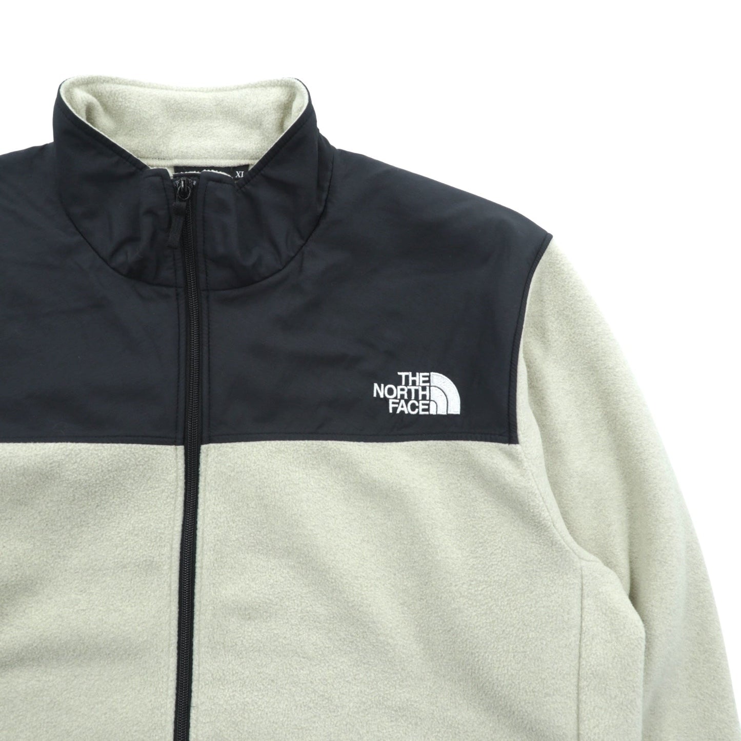 THE NORTH FACE マウンテン バーサ マイクロ フリースジャケット XL ベージュ ナイロン切替 ブラック NL72304