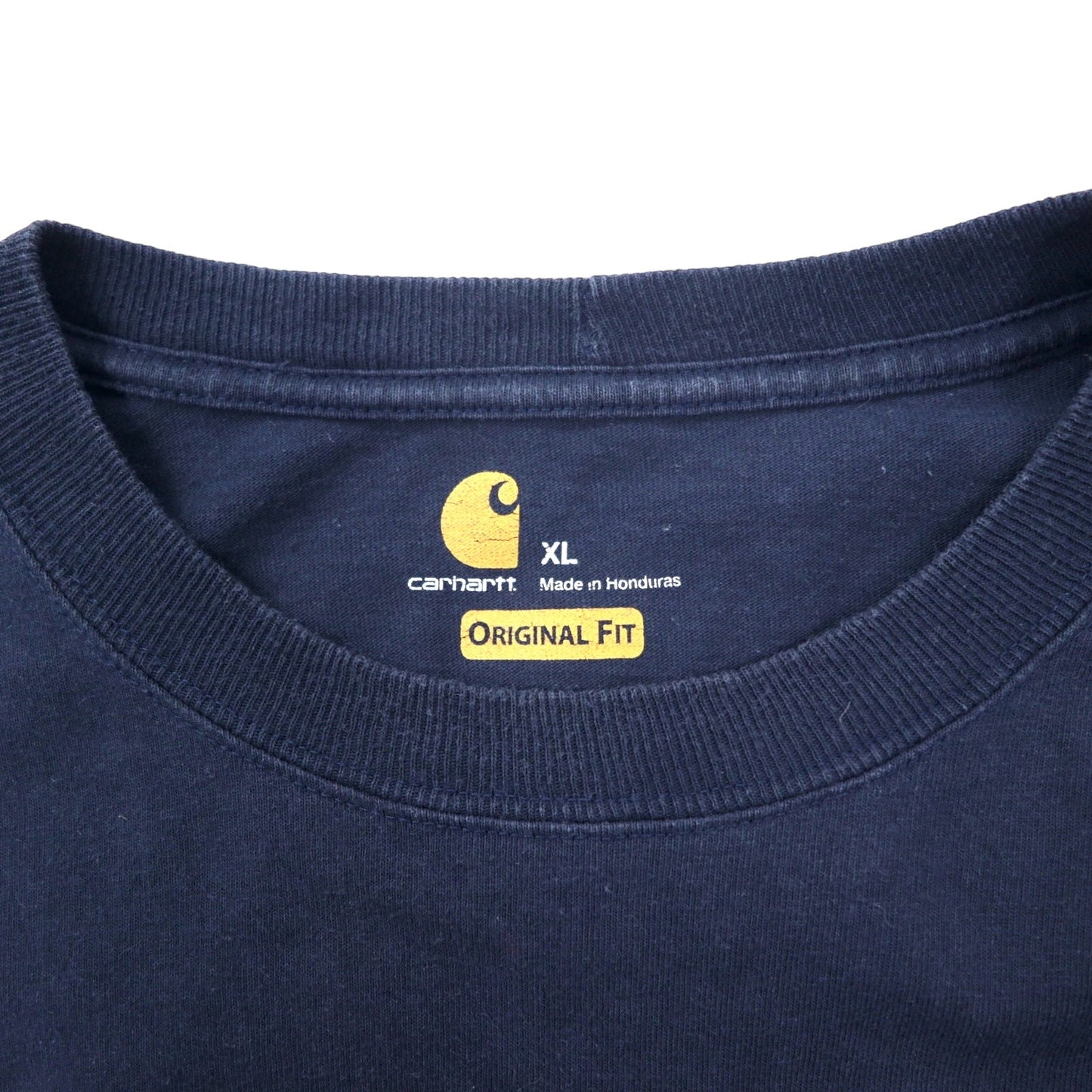 Carhartt Long Sleeve T-Shirt, Size XL, Navy, Cotton, Original Fit, Made in Honduras