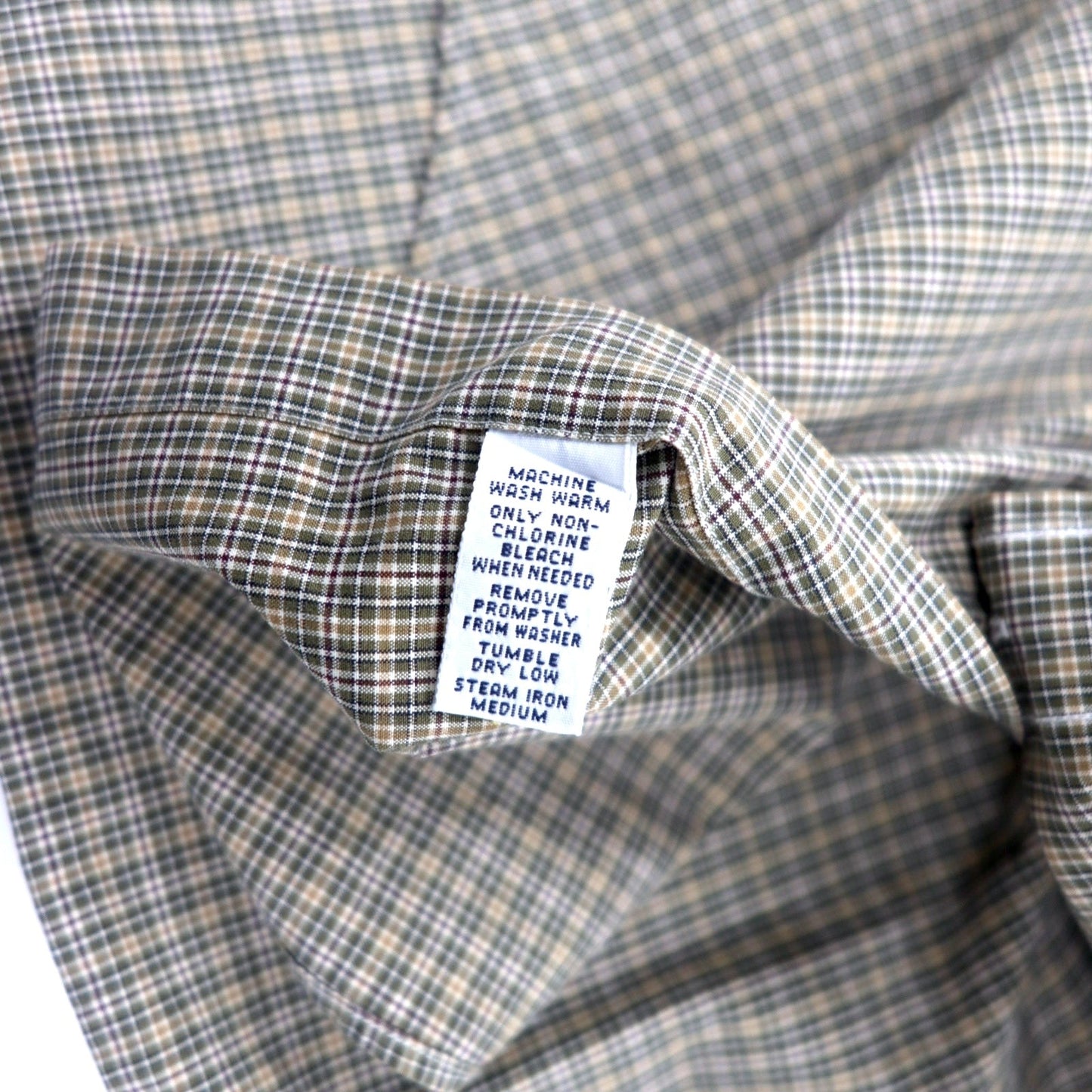 Ralph Lauren ウィンドペンチェック ボタンダウンシャツ XXL カーキ コットン CLASSIC FIT スモールポニー刺繍