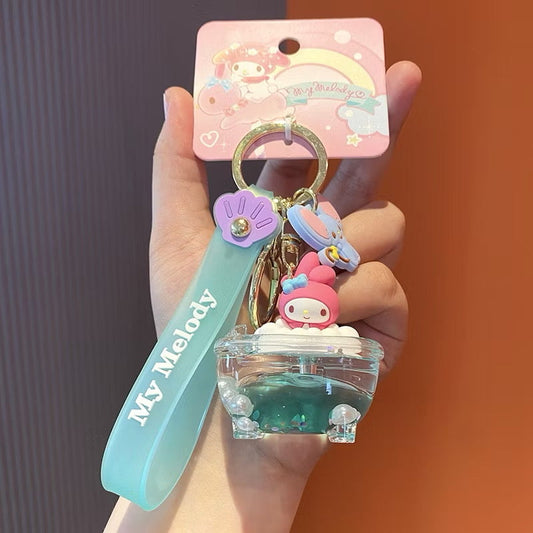Sanrio Bath Tub 3D Keyring / サンリオバスタブ3Dキーリング