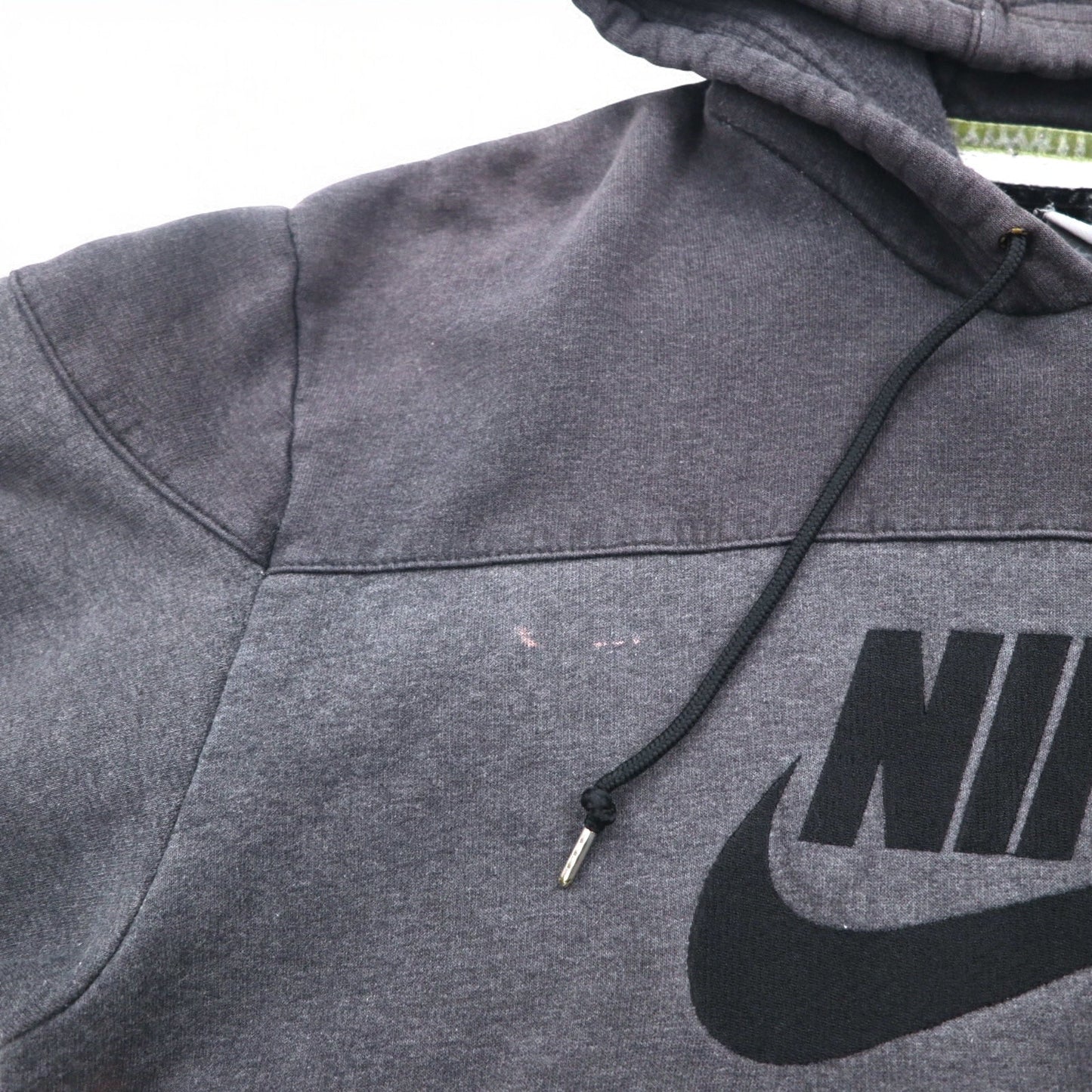 NIKE AIR '72 スウォッシュ ロゴ刺繍 プルオーバー パーカー M グレー コットン