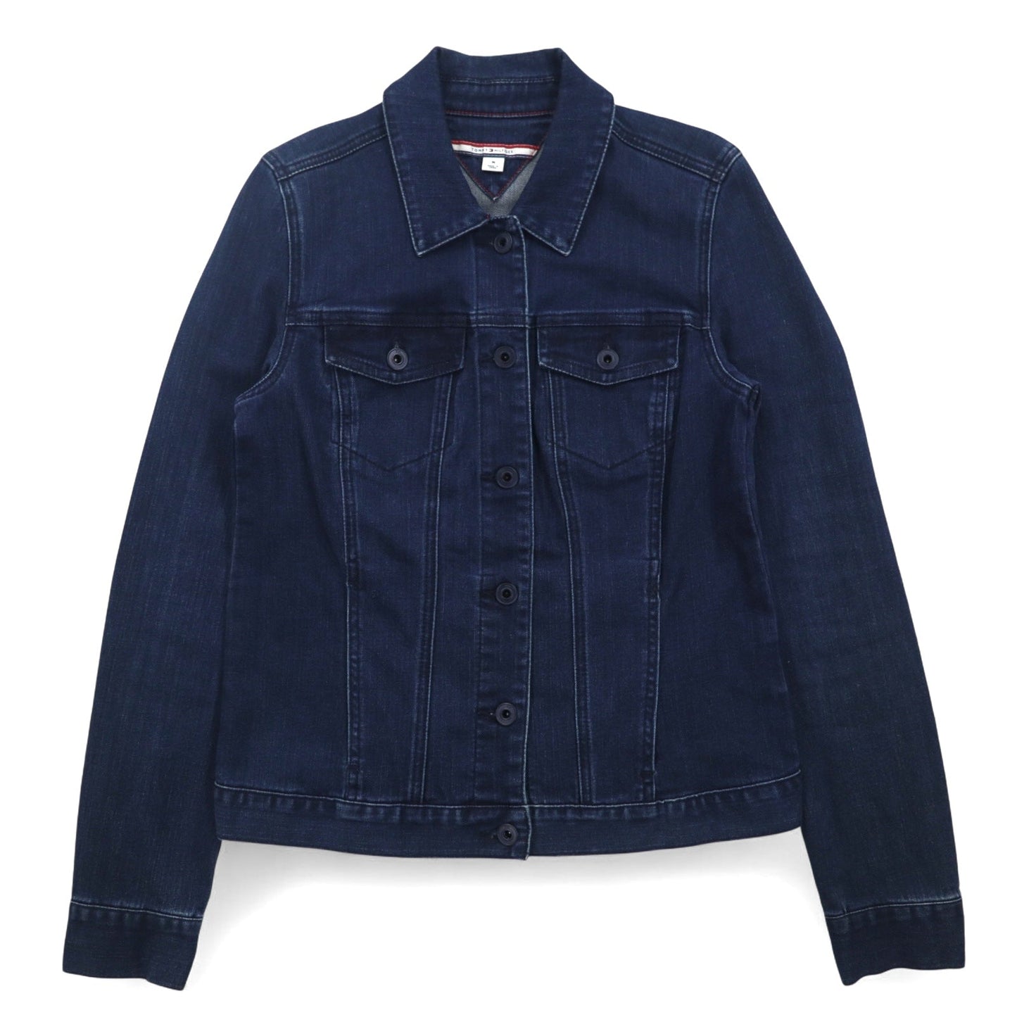 TOMMY HILFIGER Denim Jacket, Size M, Blue, Cotton, Stretch