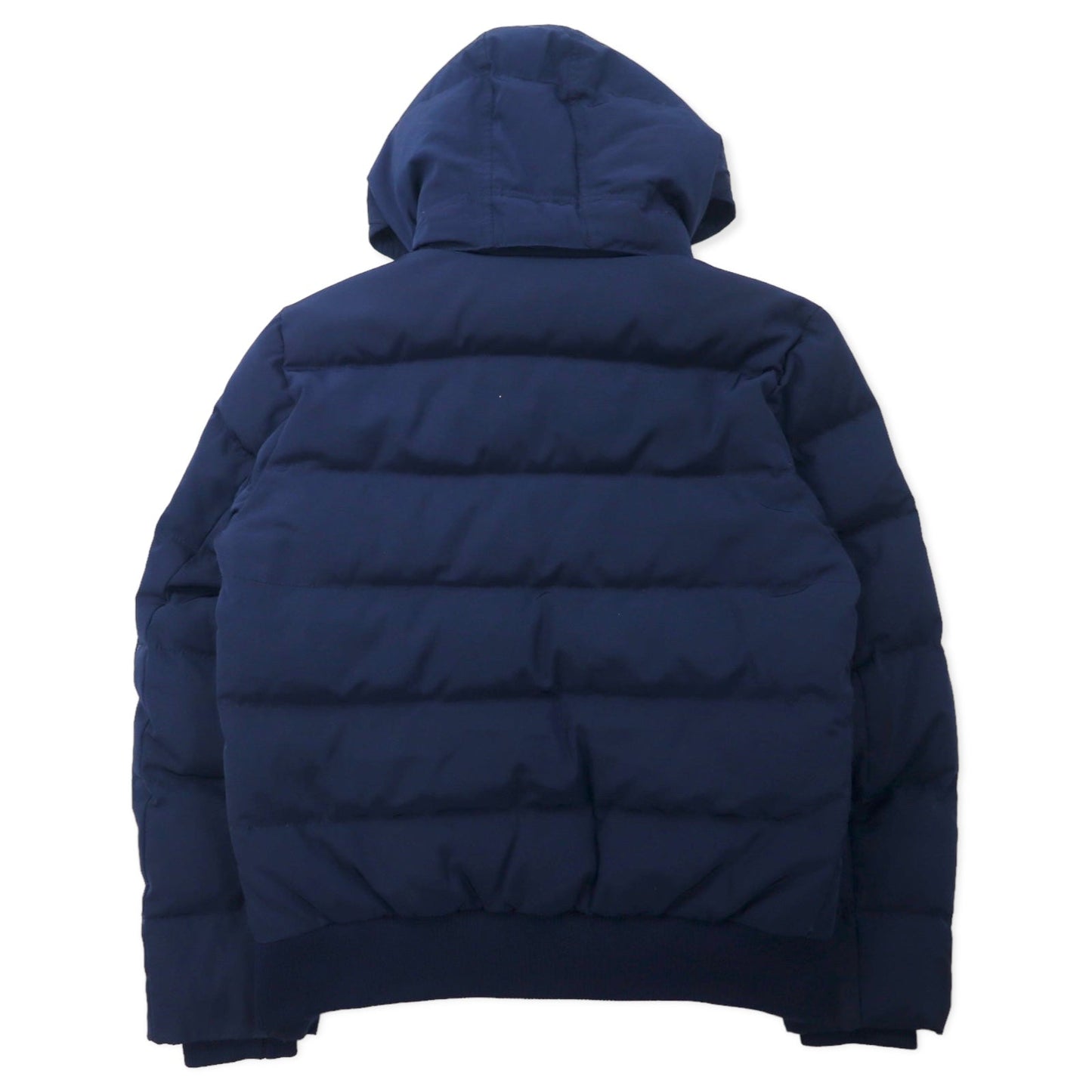 TOMMY HILFIGER Down Jacket, Medium, Navy, Polyester, Detachable Hood