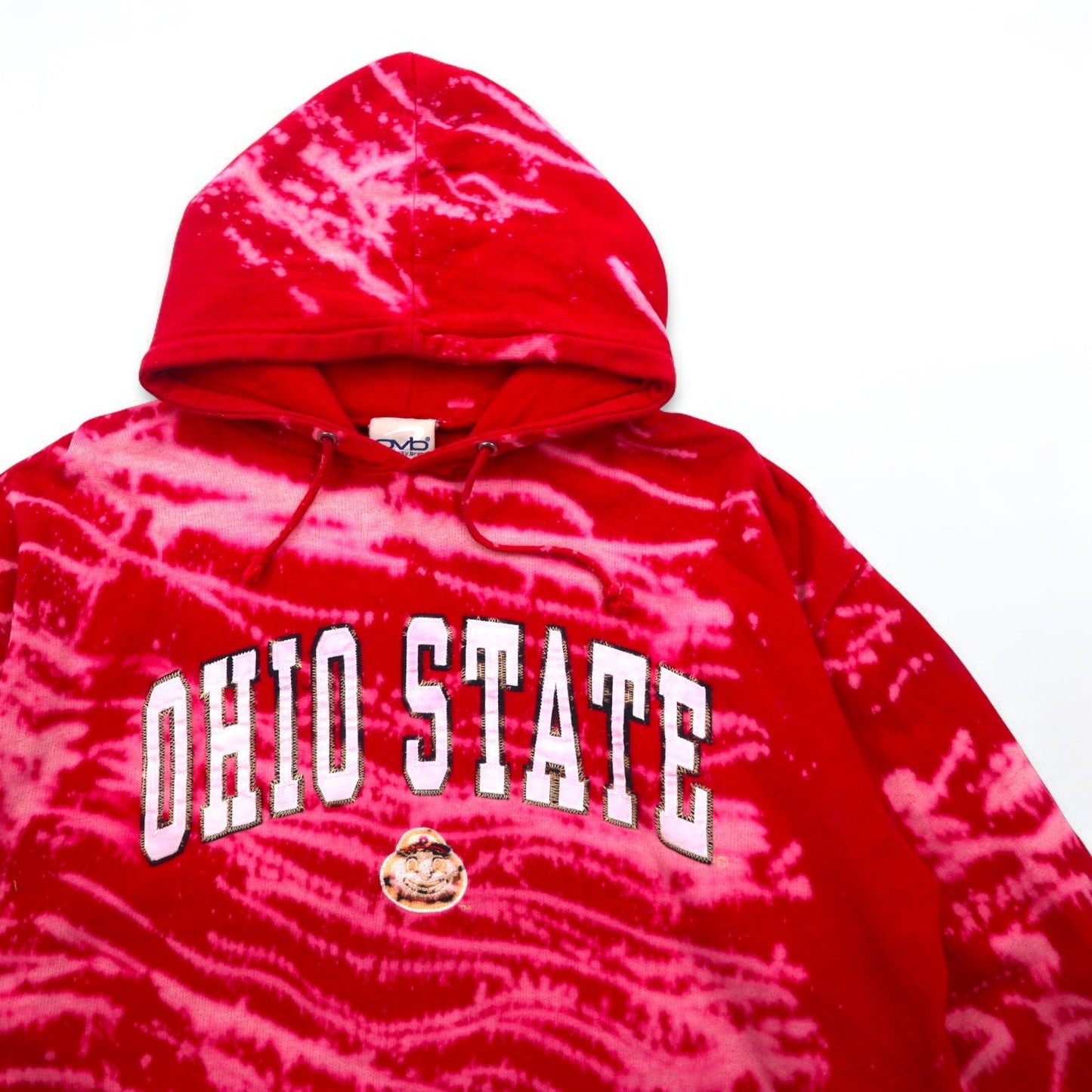ovb (old varsity brand) Tie-Dye College Pullover Hoodie, XL, Red, Ohio State