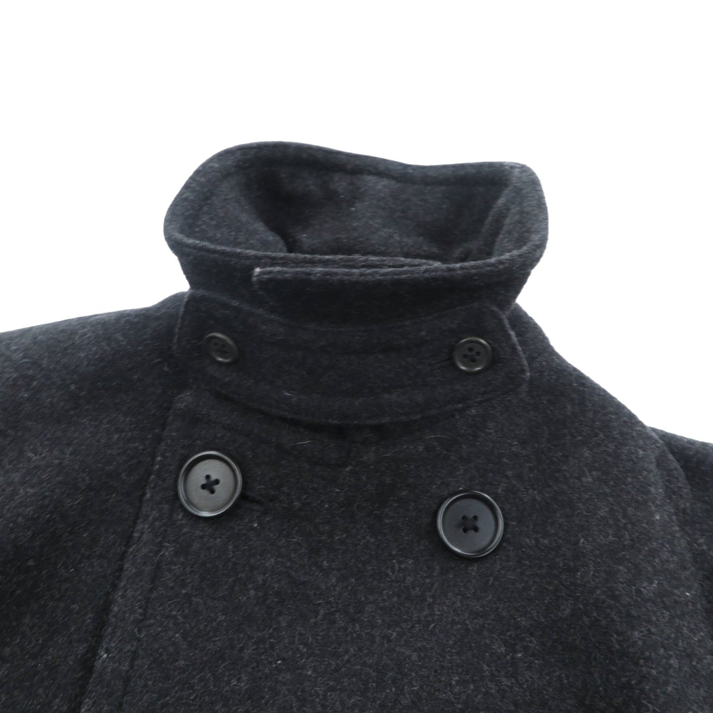 POLO SPORT RALPH LAUREN 90年代 ダブルブレスト ピーコート M グレー メルトン チンストラップ 日本製