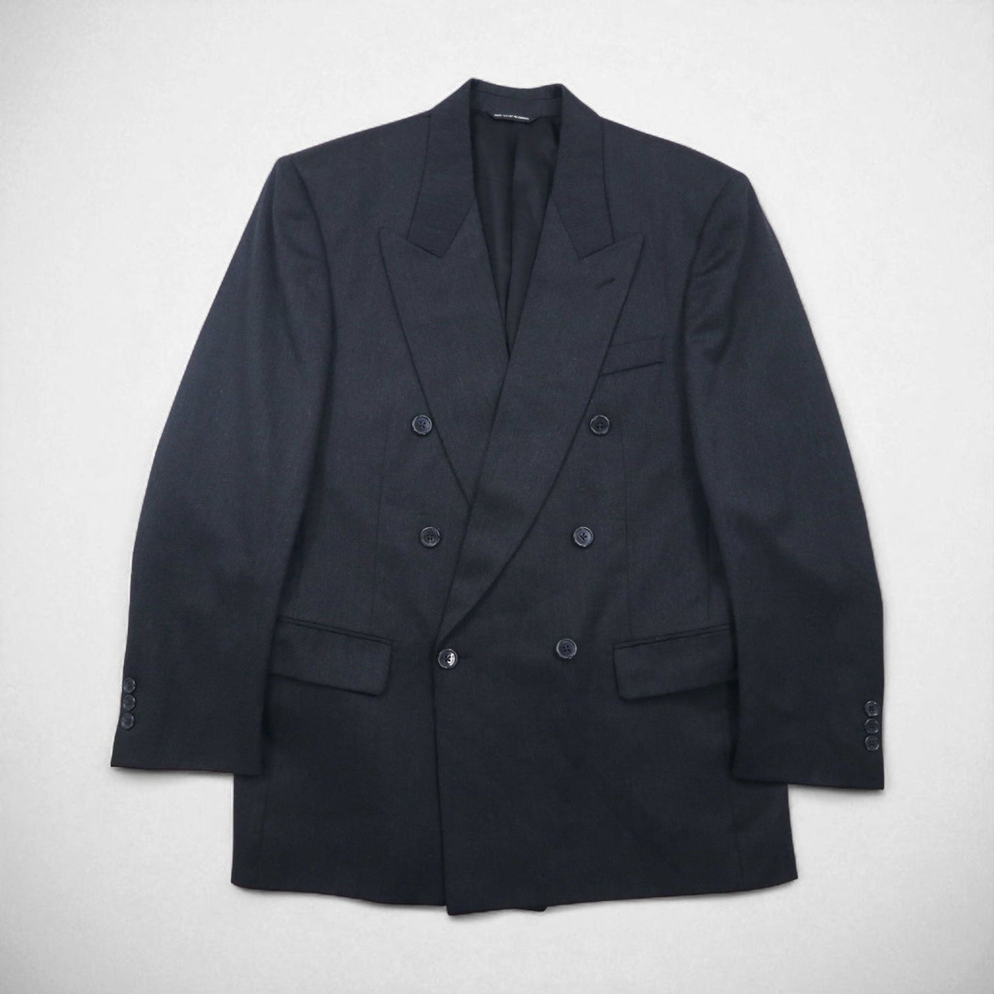 80s Canada UNION MADE Vintage Blazer BOSA 80年代 カナダ製 ダブル ブレザー ピークドラベル テーラードジャケット L ユニオンメイド ACTWUタグ JACK FRASER別注