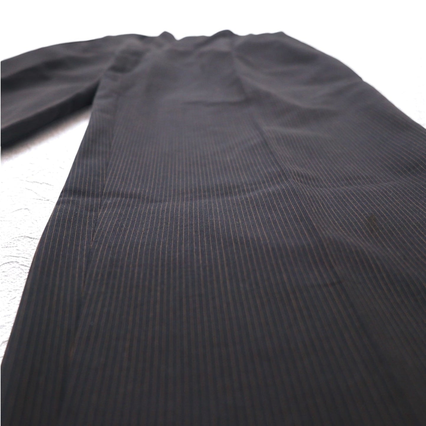 STUDIO by D'URBAN 80s 3B Suit Set, Size XL, Gray Striped Wool, Made in Japan