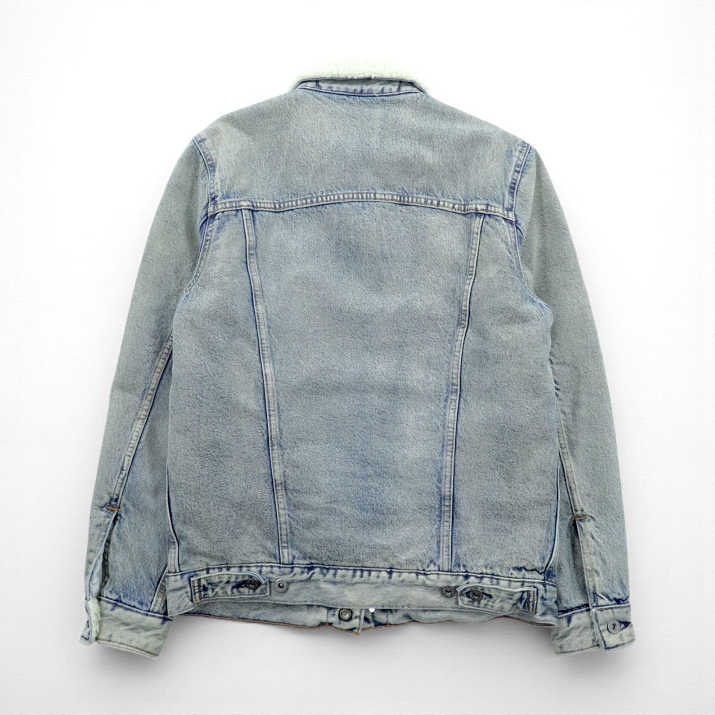 LEVI'S MADE&CRAFTED ビッグE タイプ 2nd シェルパ トラッカージャケット S インディゴ TYPE 2 裏ボア 34470-0004 プリーツ 紺タブ トルコ製