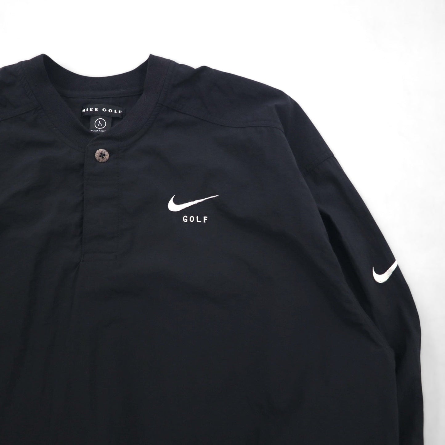 NIKE ピステ プルオーバー ナイロンジャケット ジャージ L ブラック スウォッシュ